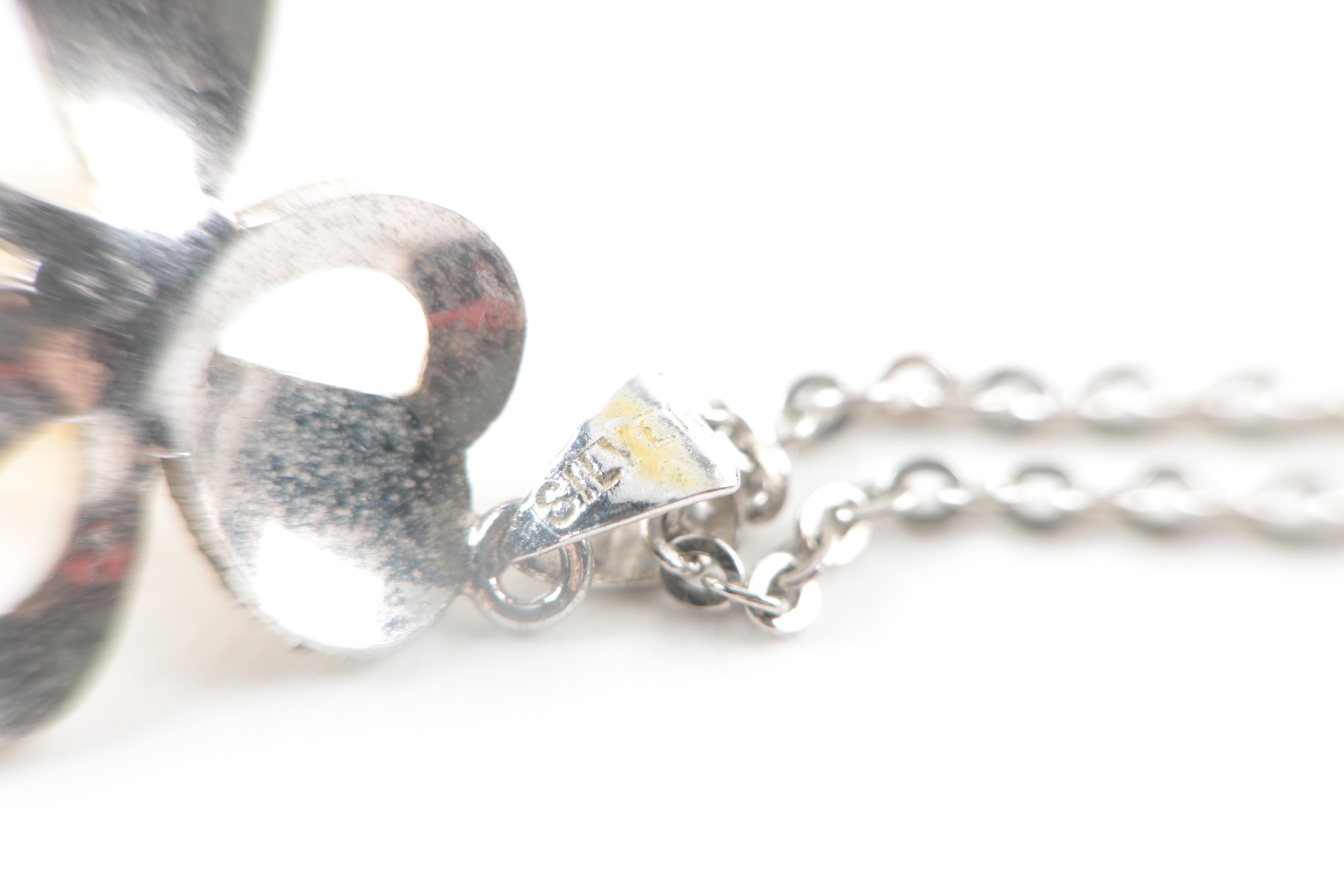 Sterling Silver Chain Selection with Cultured Pearl Pearl Necklace