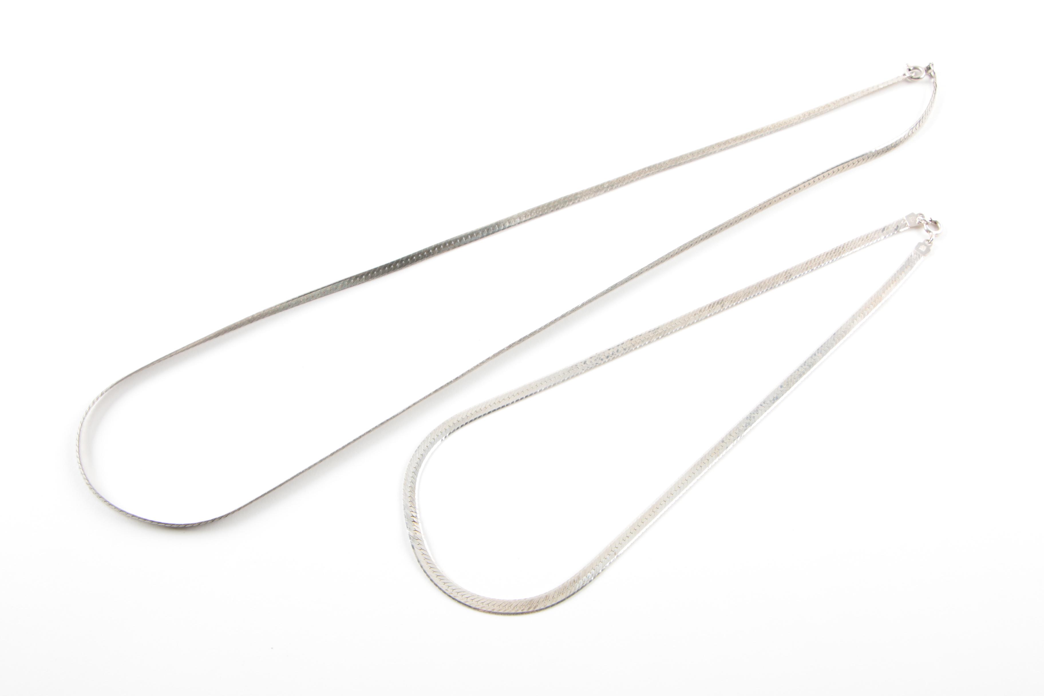 Sterling Silver Chain Selection with Cultured Pearl Pearl Necklace