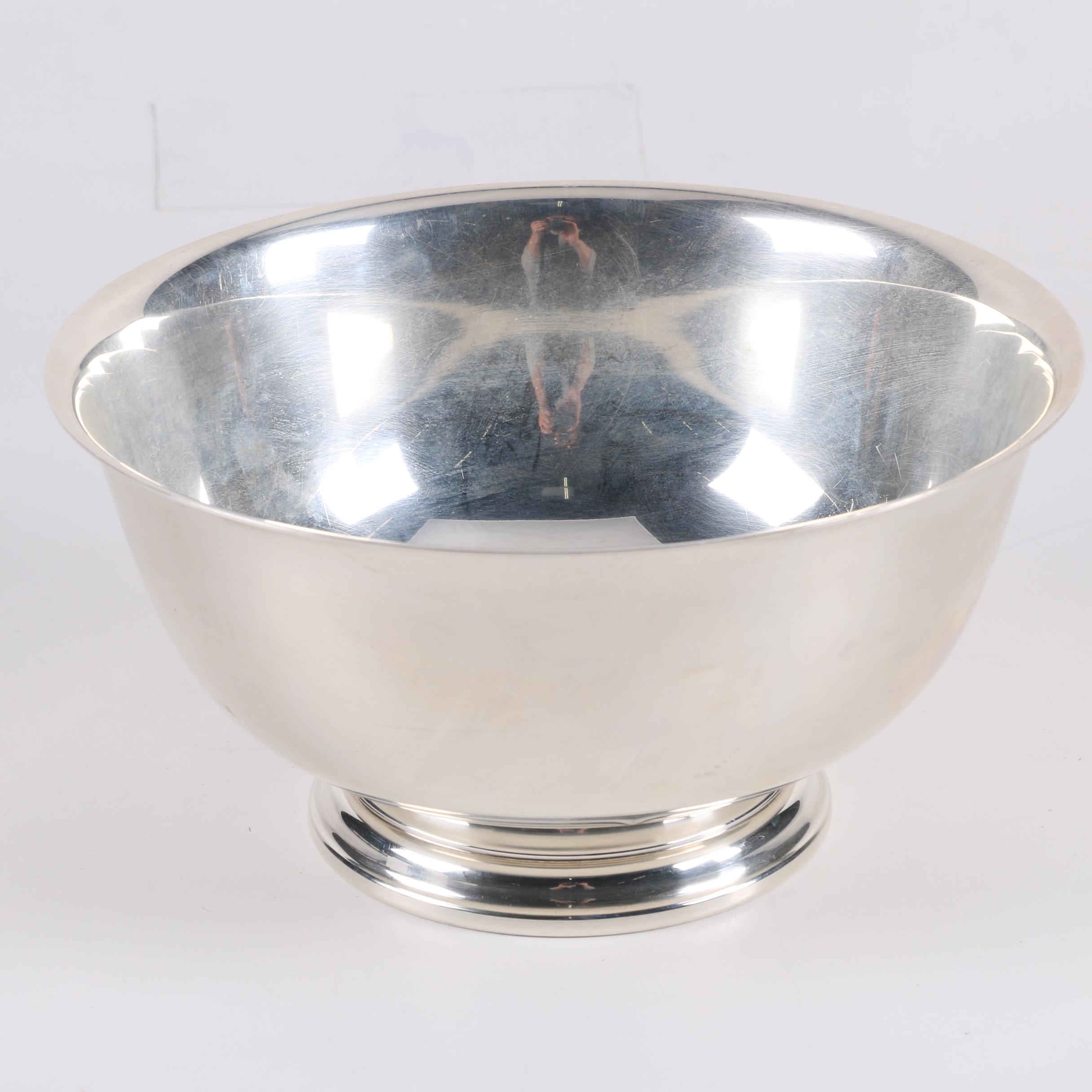 International Silver Co. Sterling Paul Revere Bowl with Other Sterling Tableware