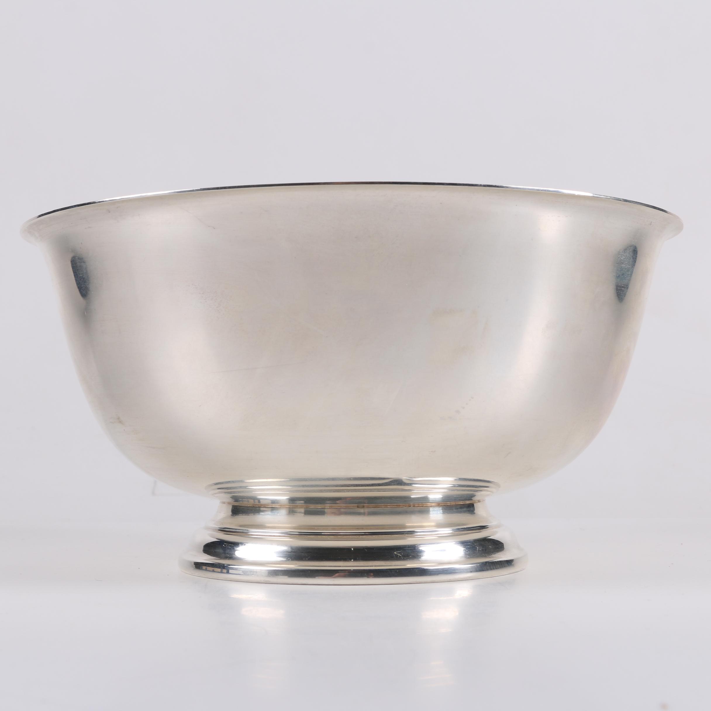International Silver Co. Sterling Paul Revere Bowl with Other Sterling Tableware