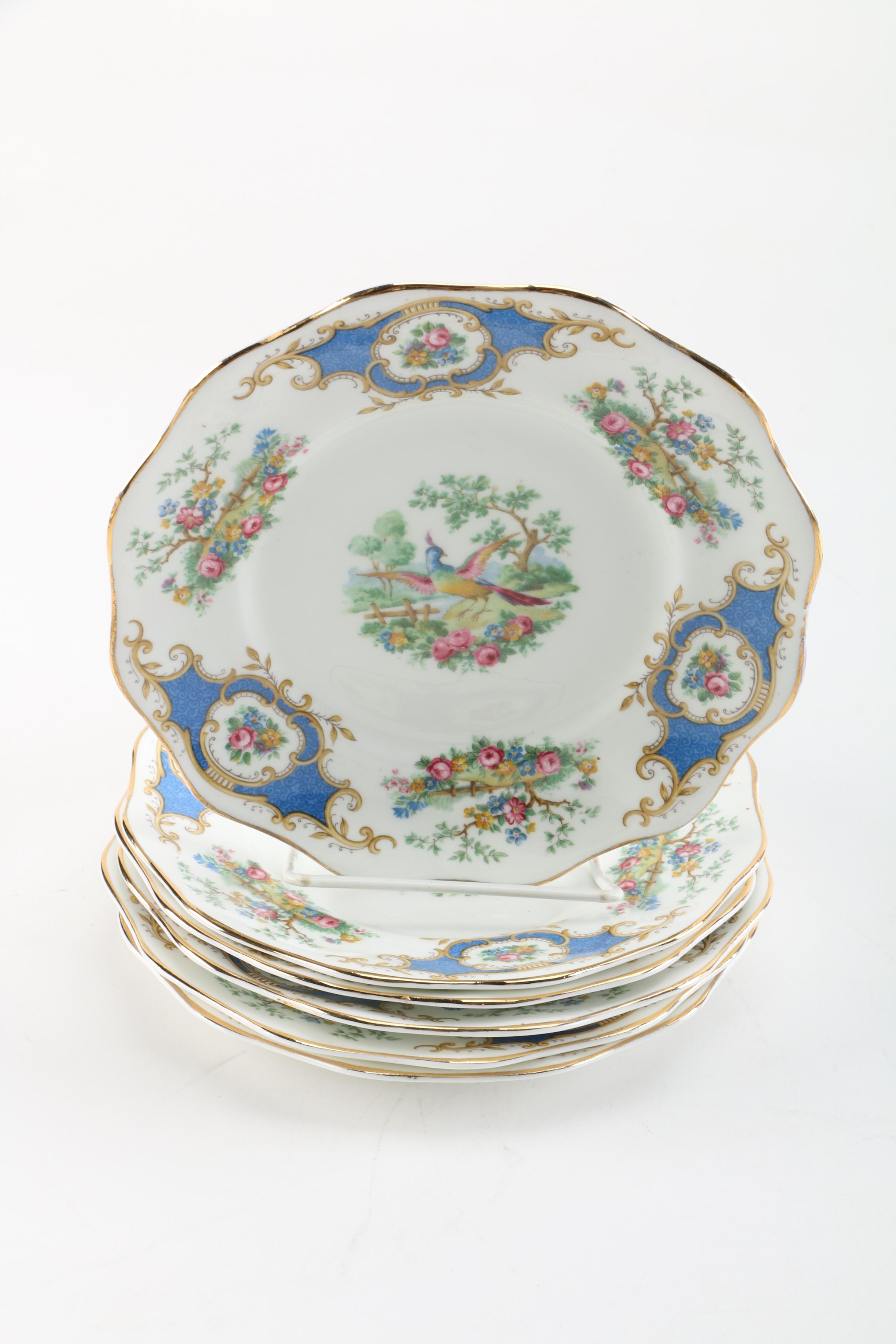 Foley China "Broadway Medium Blue" Tableware