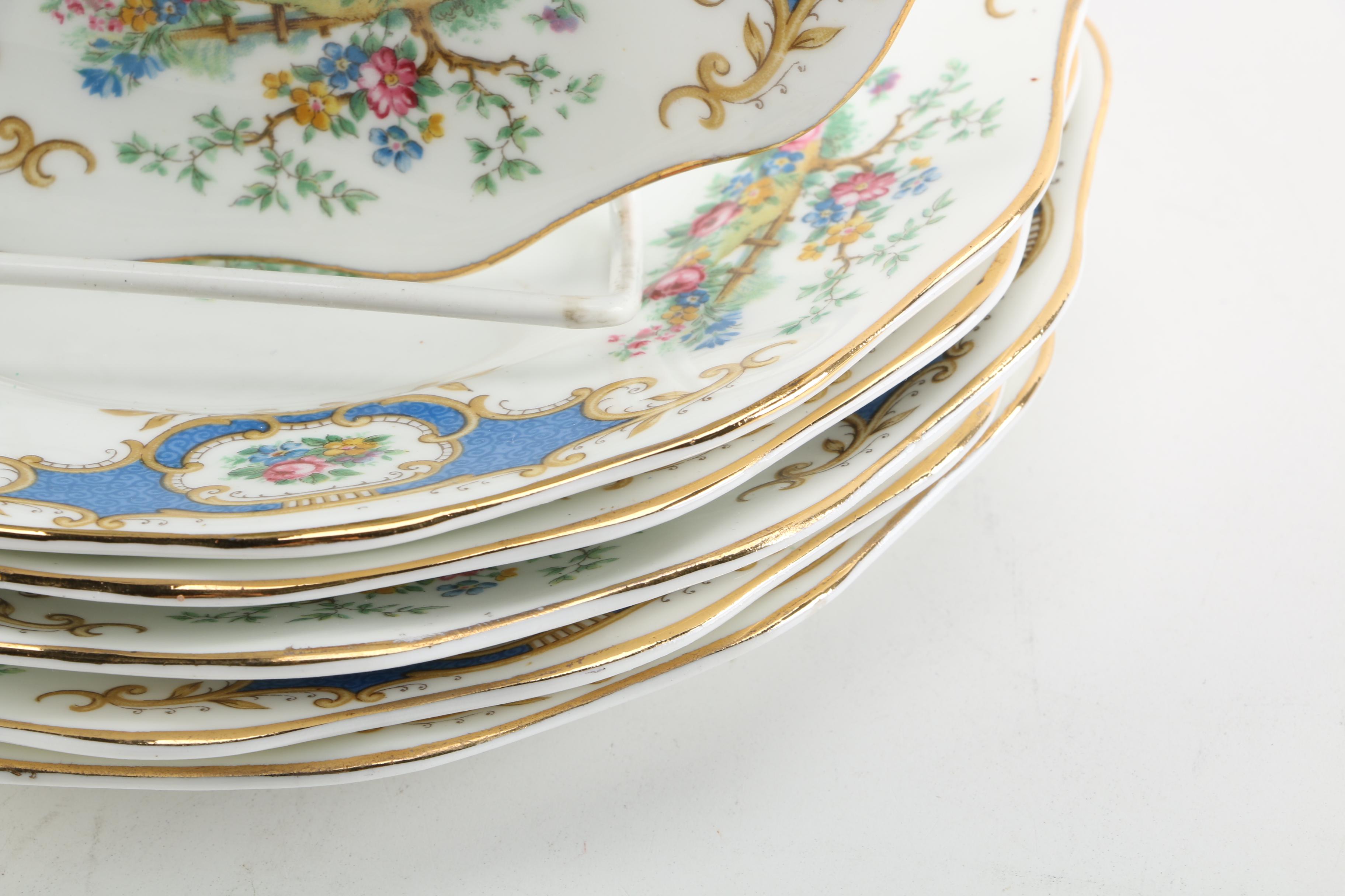 Foley China "Broadway Medium Blue" Tableware