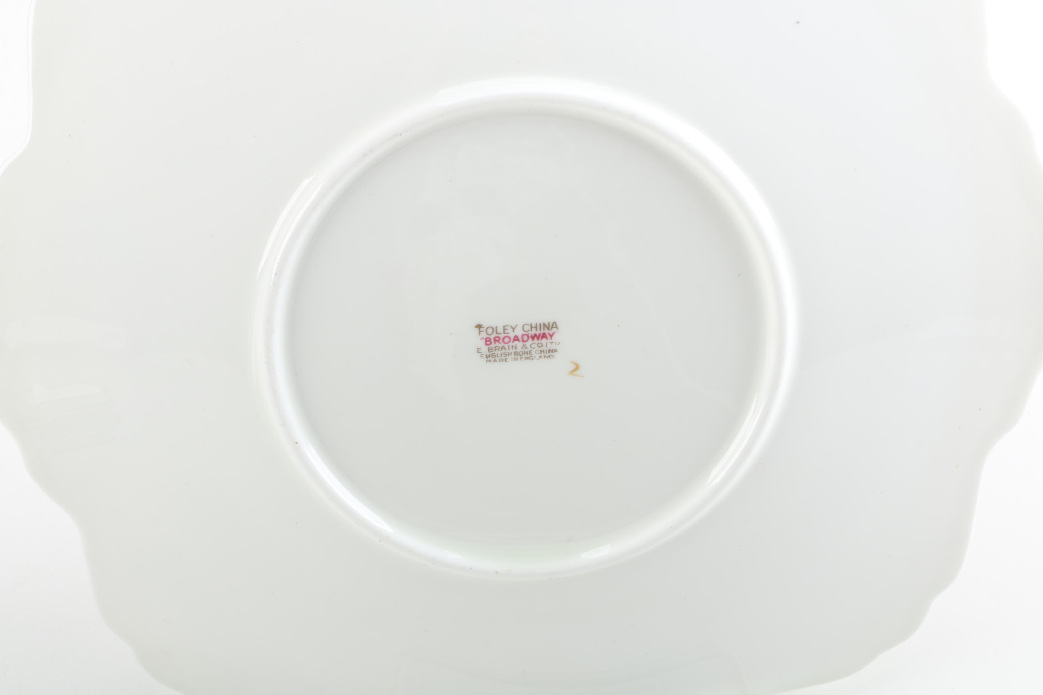 Foley China "Broadway Medium Blue" Tableware