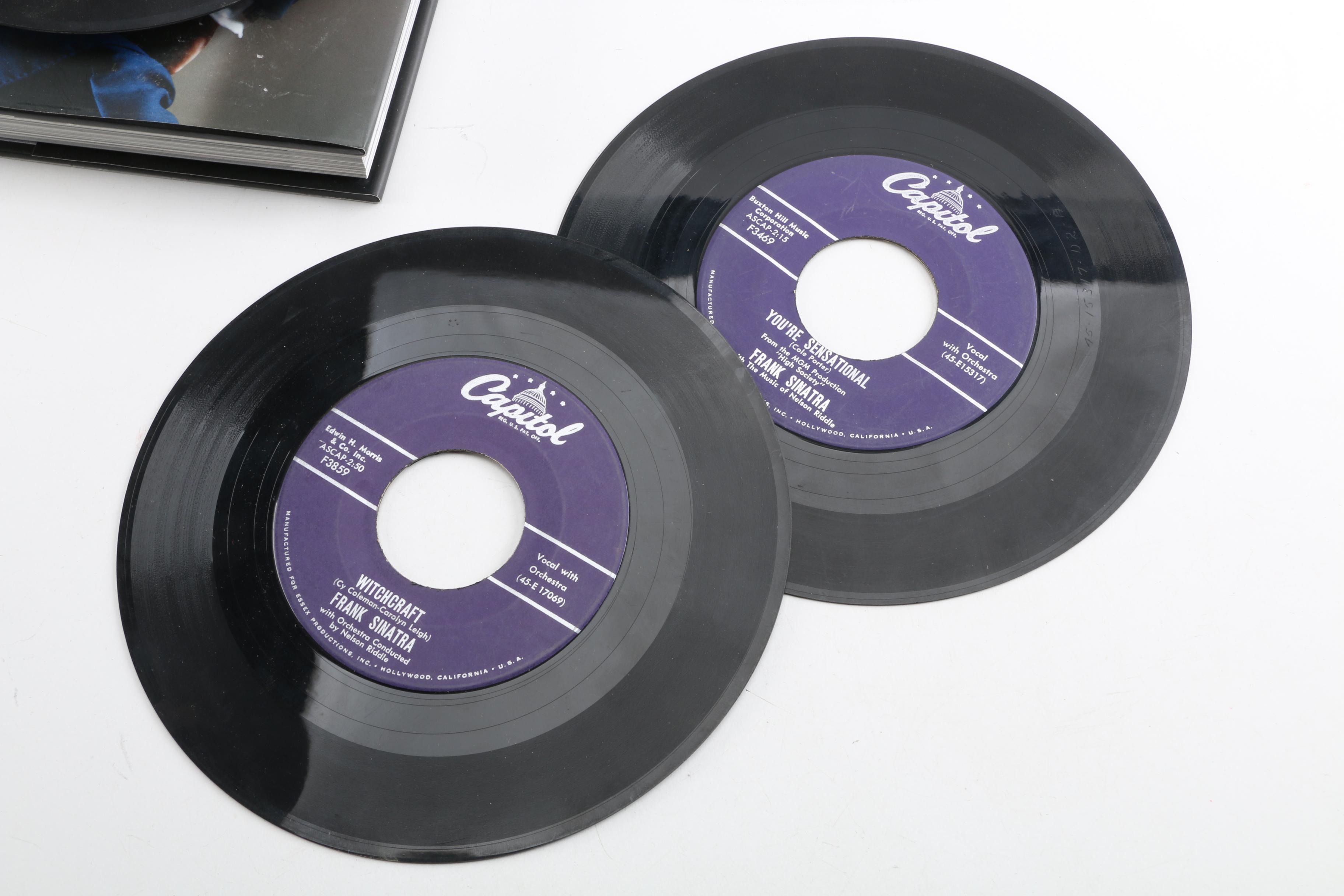 Frank Sinatra "Sinatra the Photographs" Book and Vinyl Records