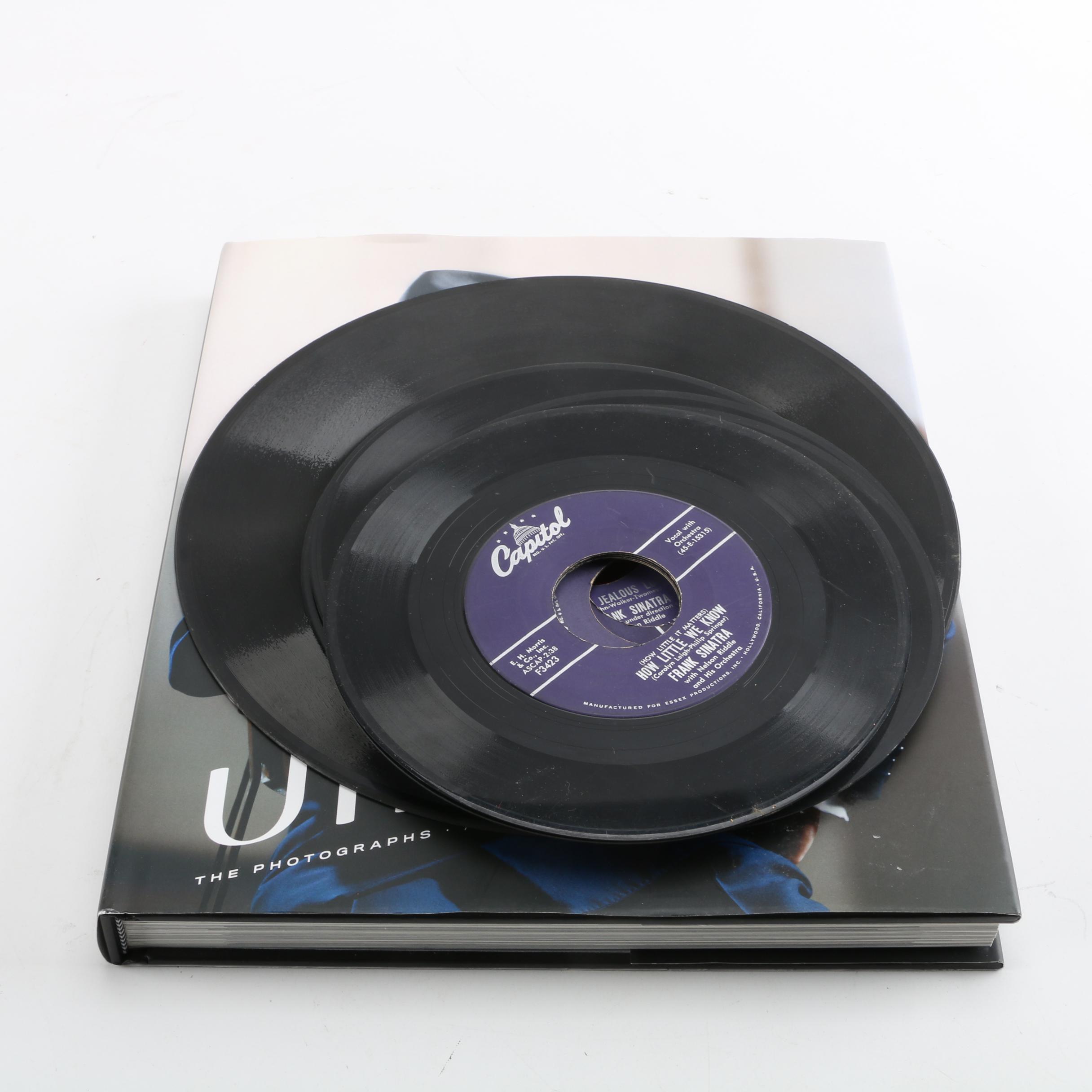 Frank Sinatra "Sinatra the Photographs" Book and Vinyl Records