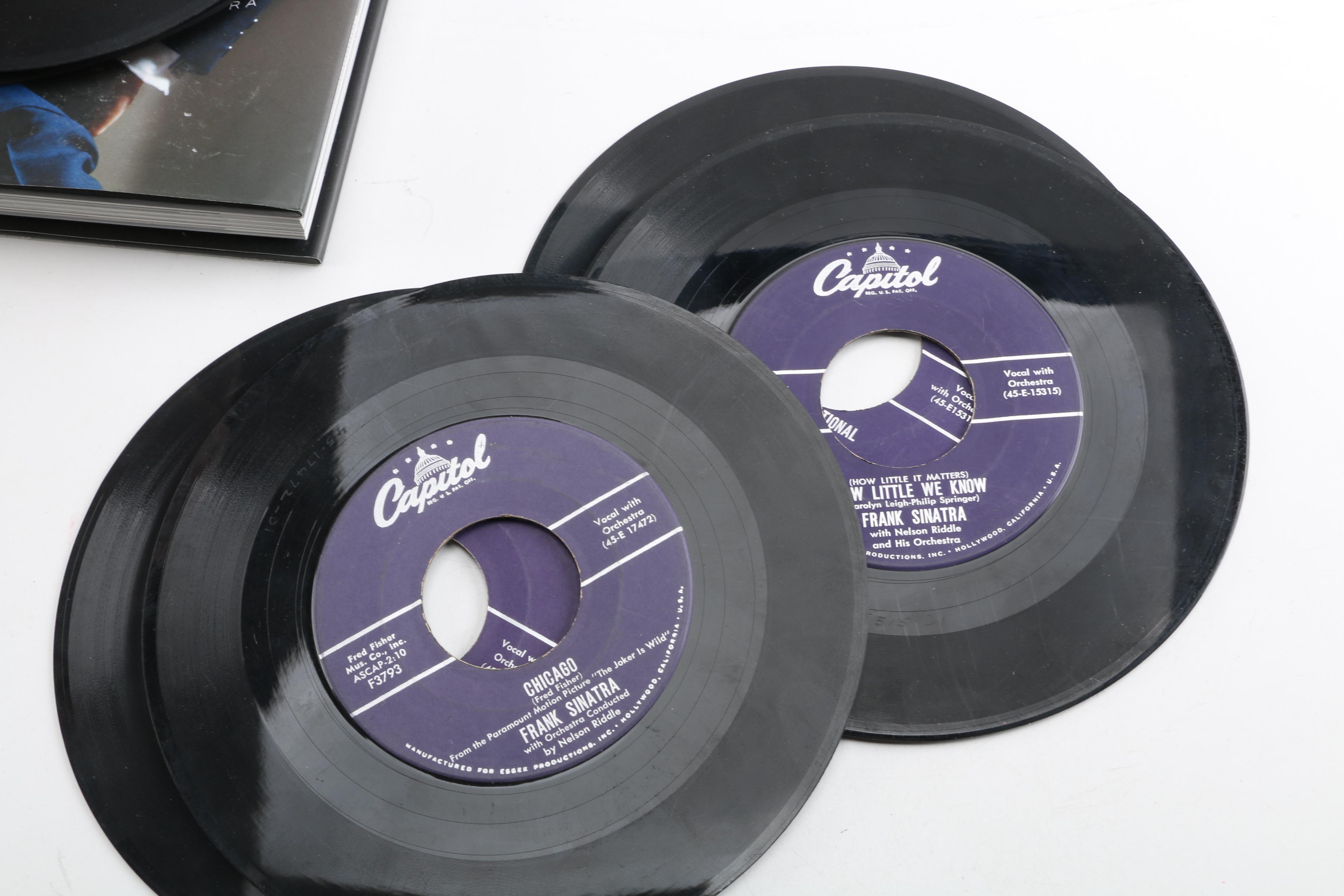 Frank Sinatra "Sinatra the Photographs" Book and Vinyl Records