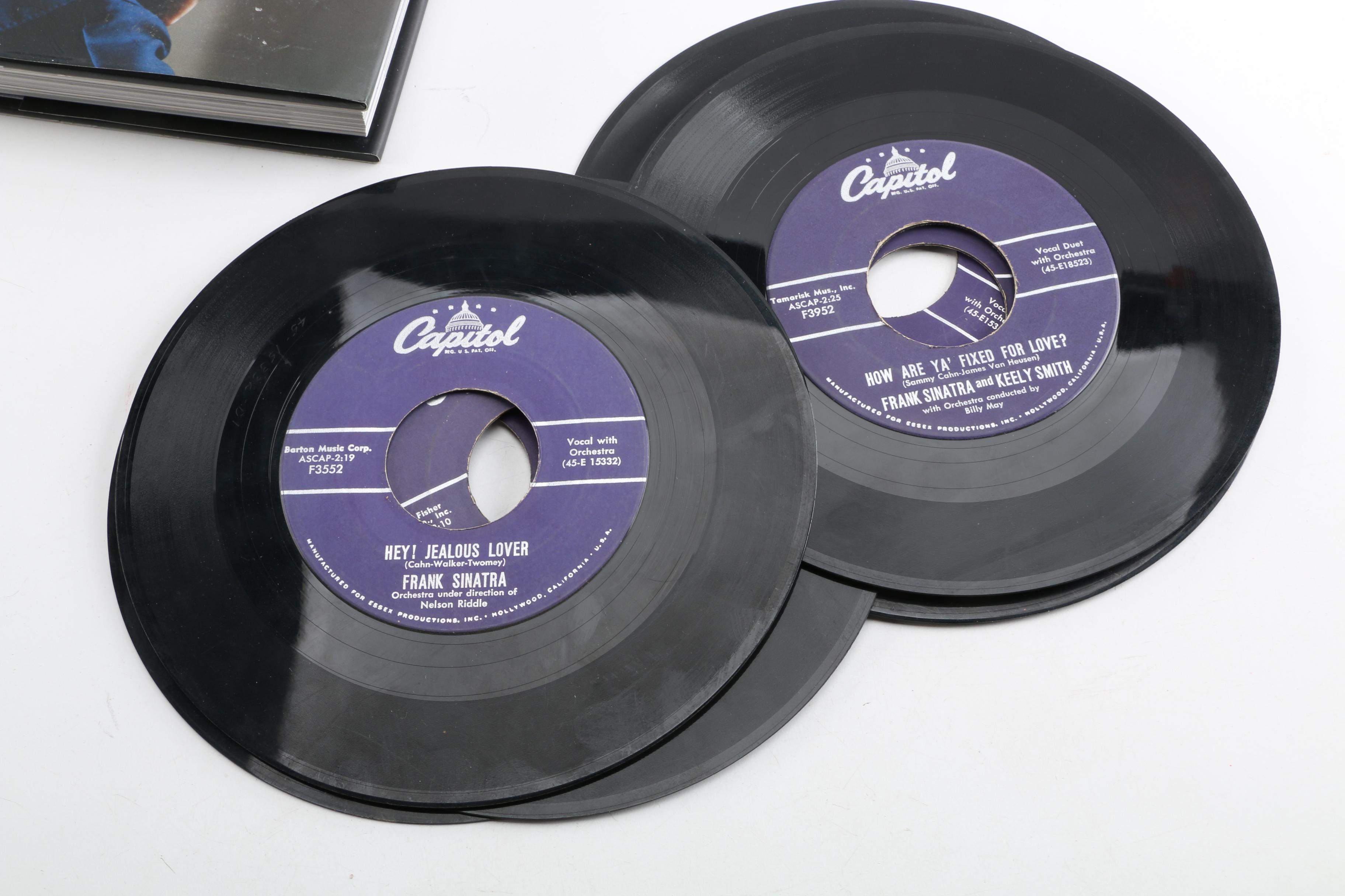 Frank Sinatra "Sinatra the Photographs" Book and Vinyl Records