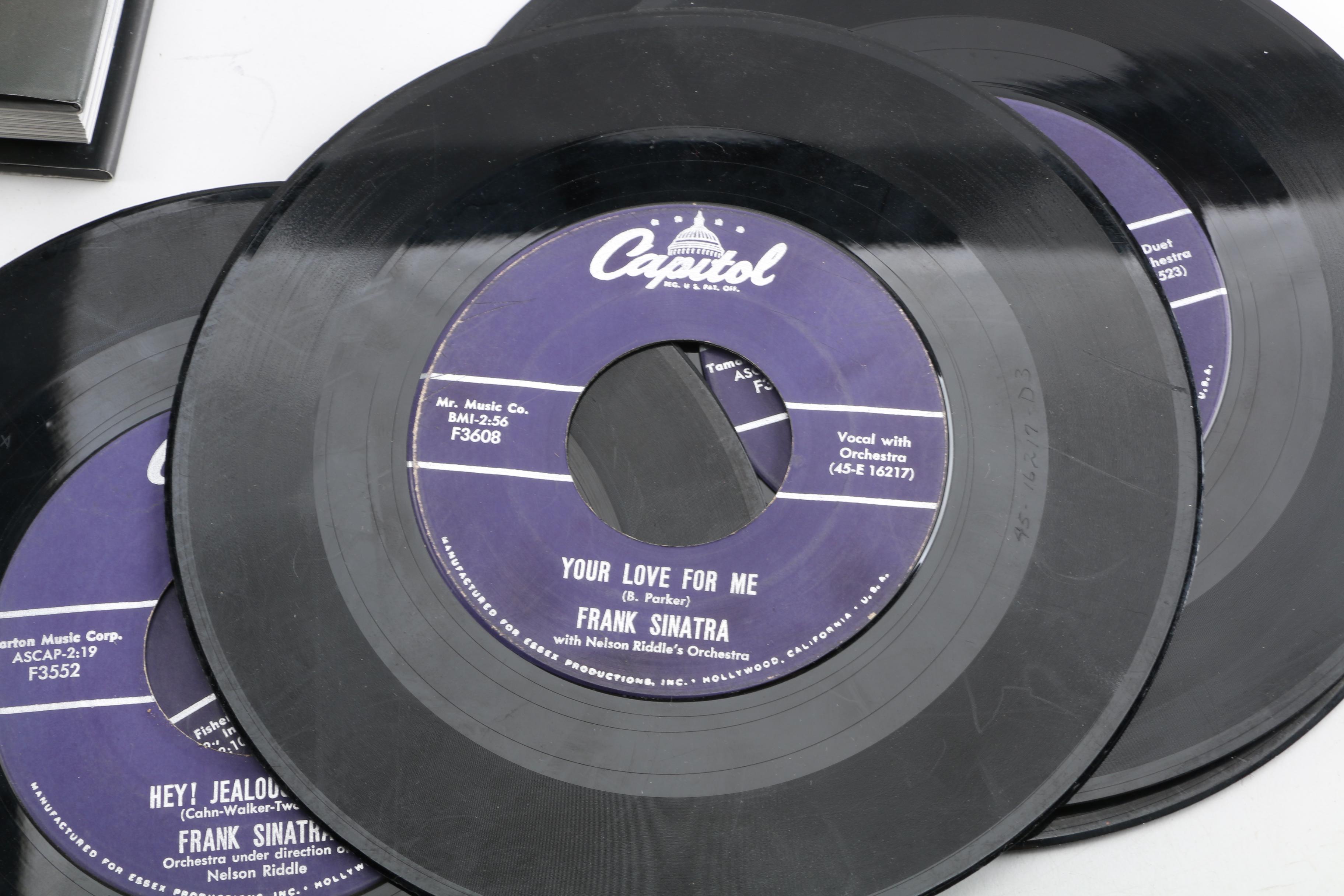 Frank Sinatra "Sinatra the Photographs" Book and Vinyl Records