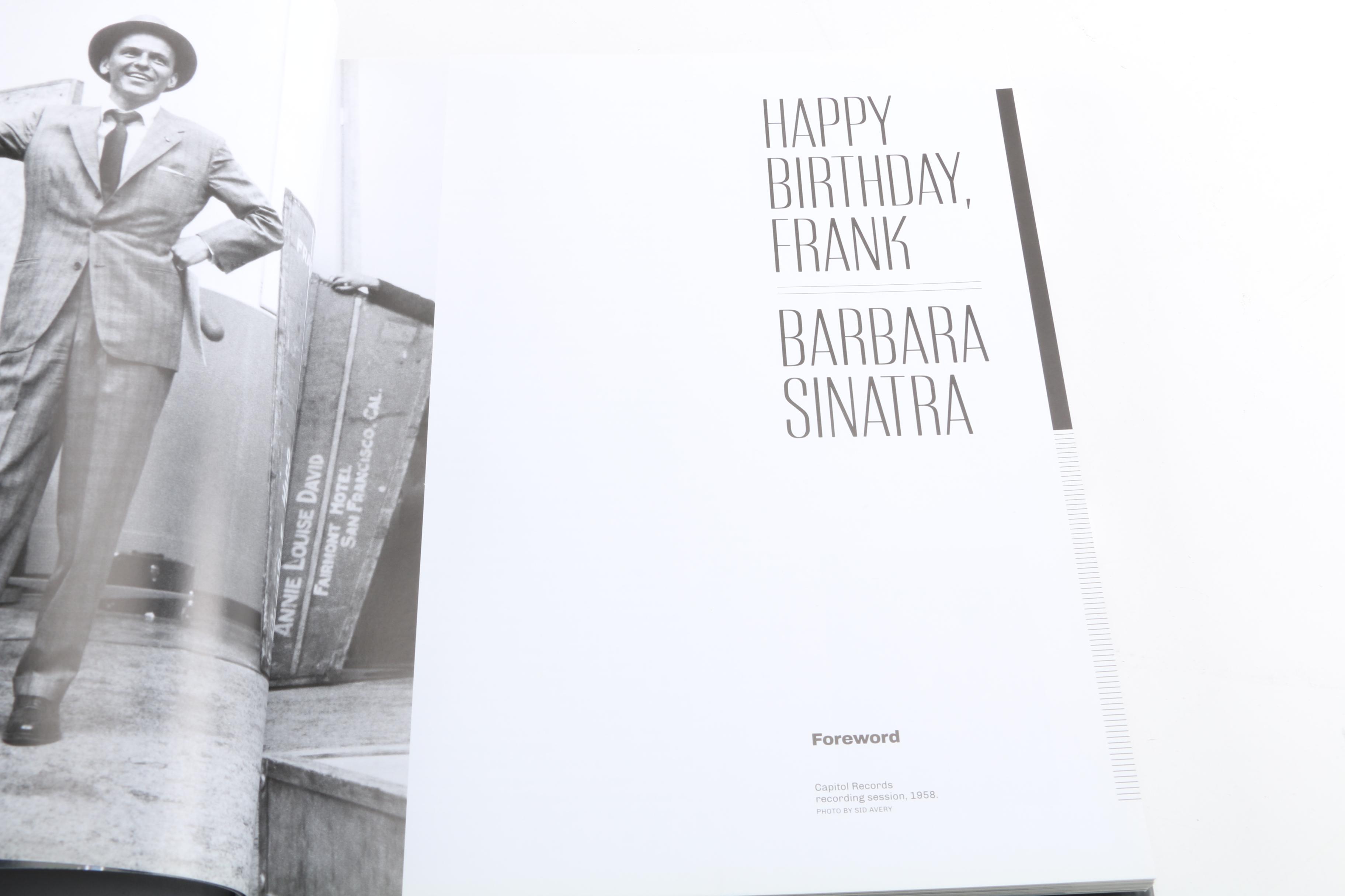 Frank Sinatra "Sinatra the Photographs" Book and Vinyl Records