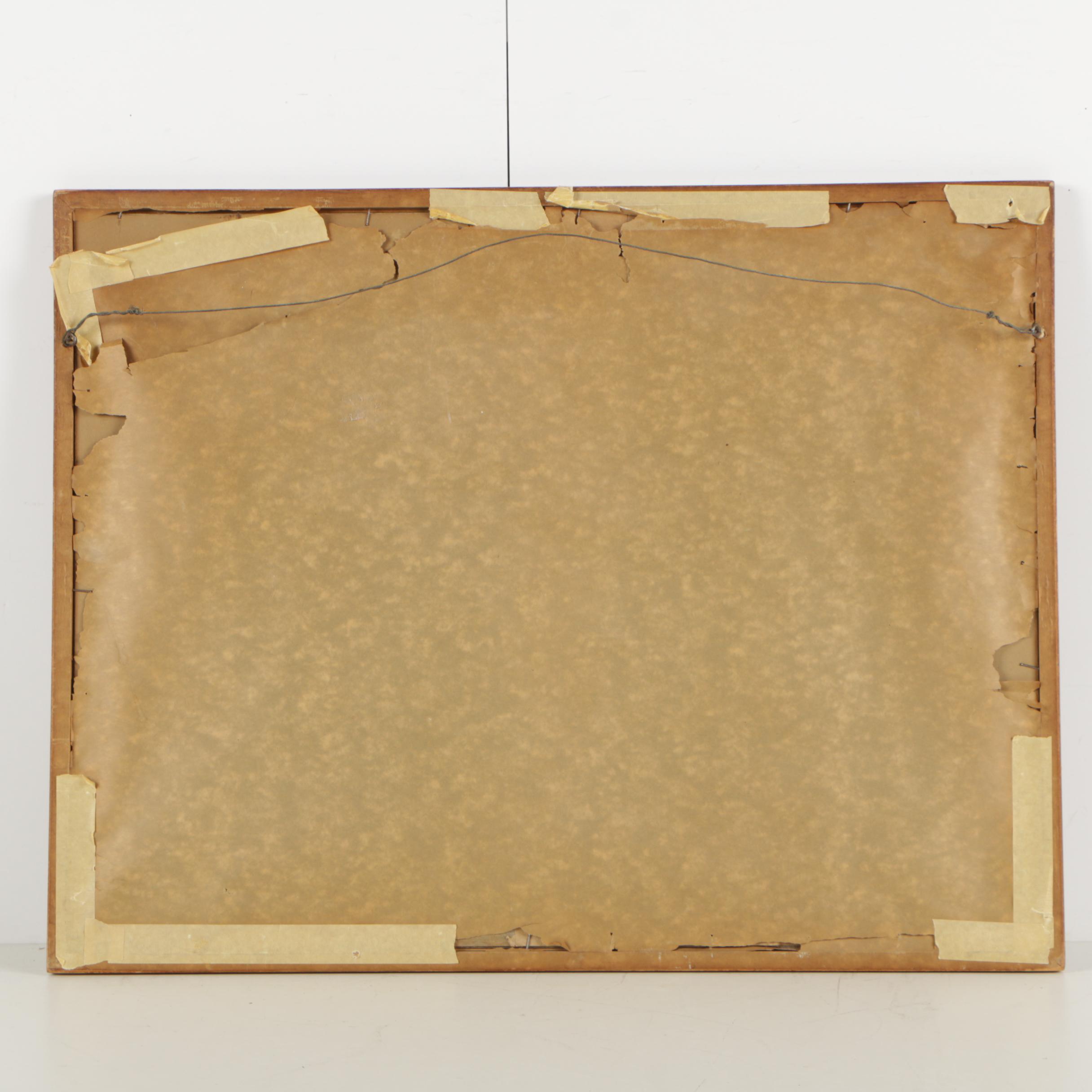 Gerard Singer Ink Painting of a Group