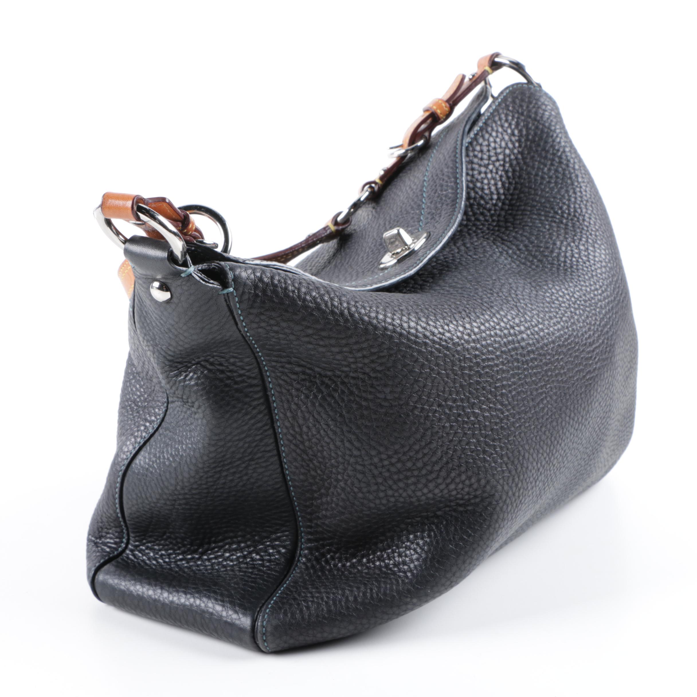 Coach Chelsea Pebbled Leather Turnlock Top Hobo Bag