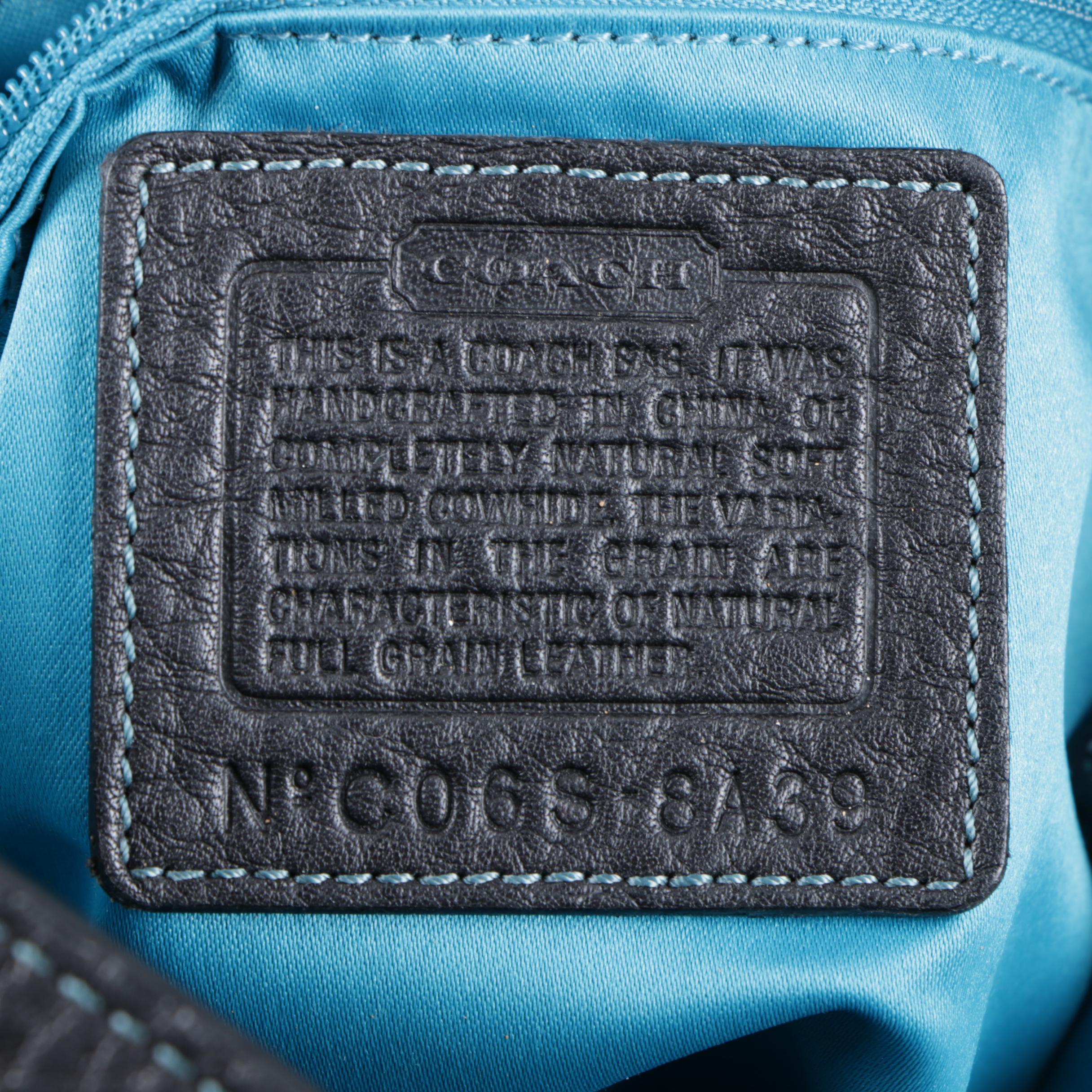 Coach Chelsea Pebbled Leather Turnlock Top Hobo Bag