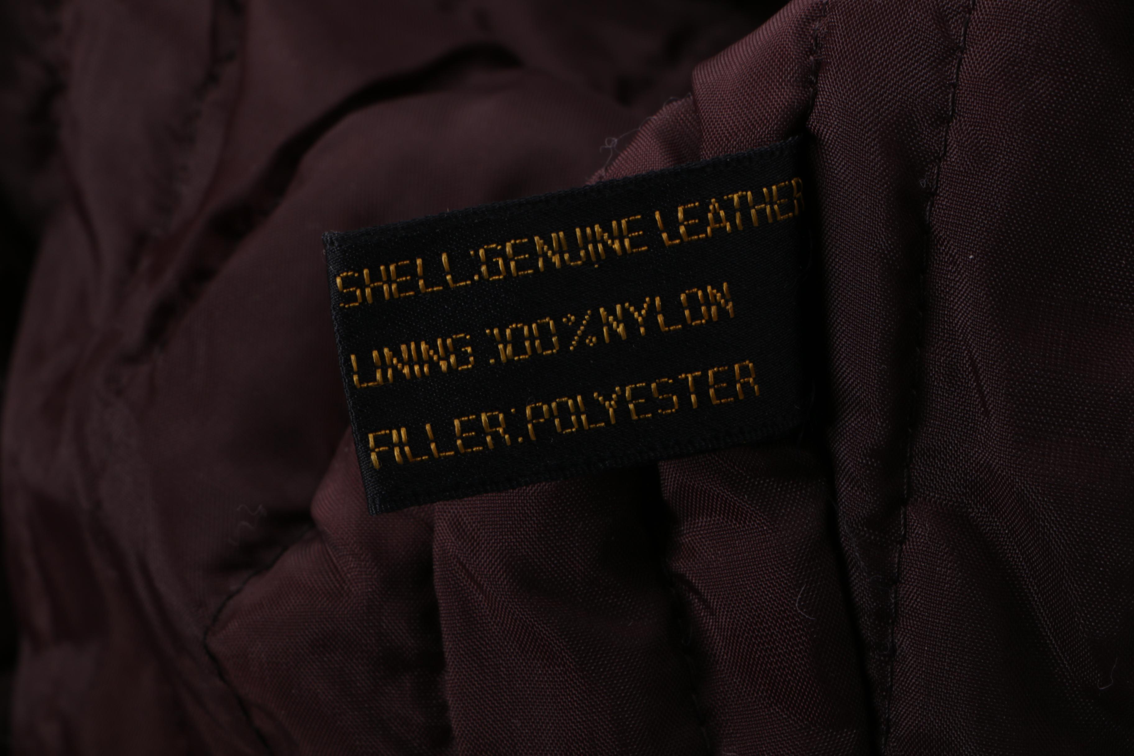 Men's Vintage Montgomery Ward Brown Leather Bomber Jacket