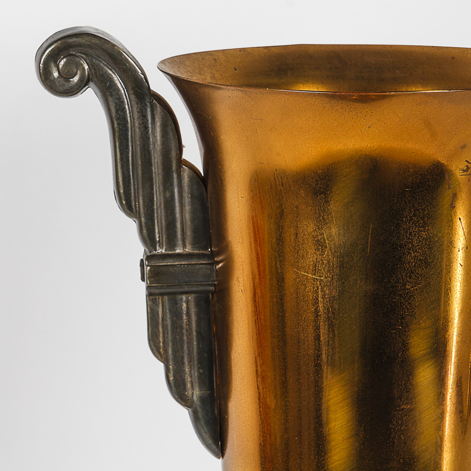 Art Deco Style Copper and Brass Tone Trophy by Dodge