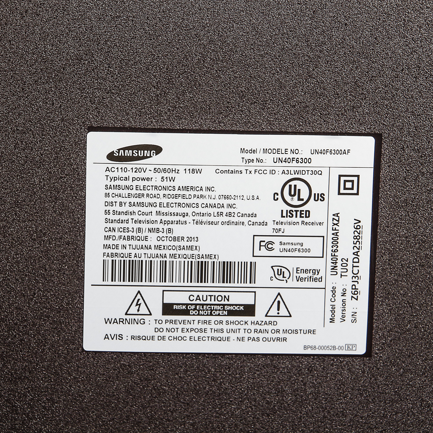 40" Samsung Flat Screen Television