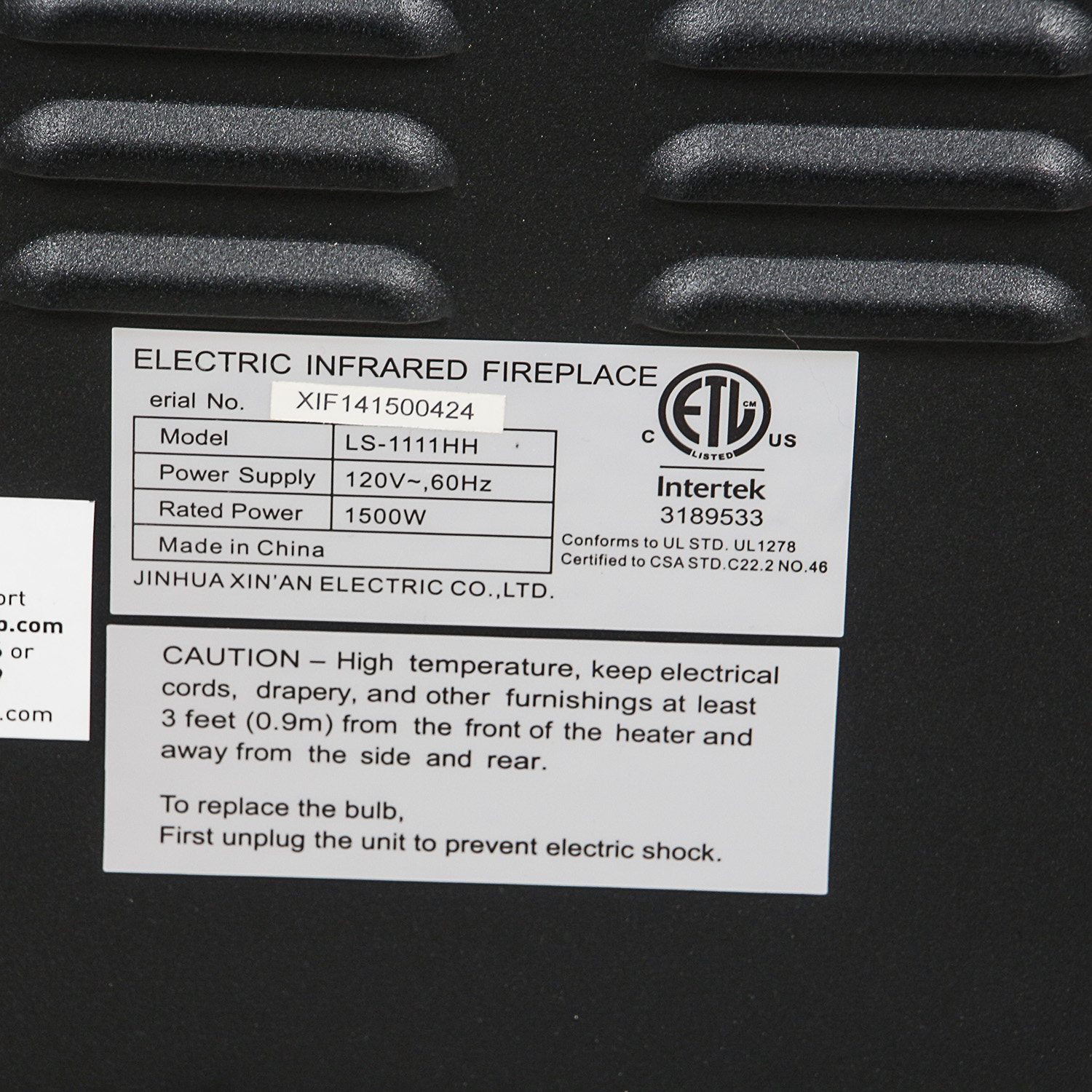 Electric Infrared Fireplace