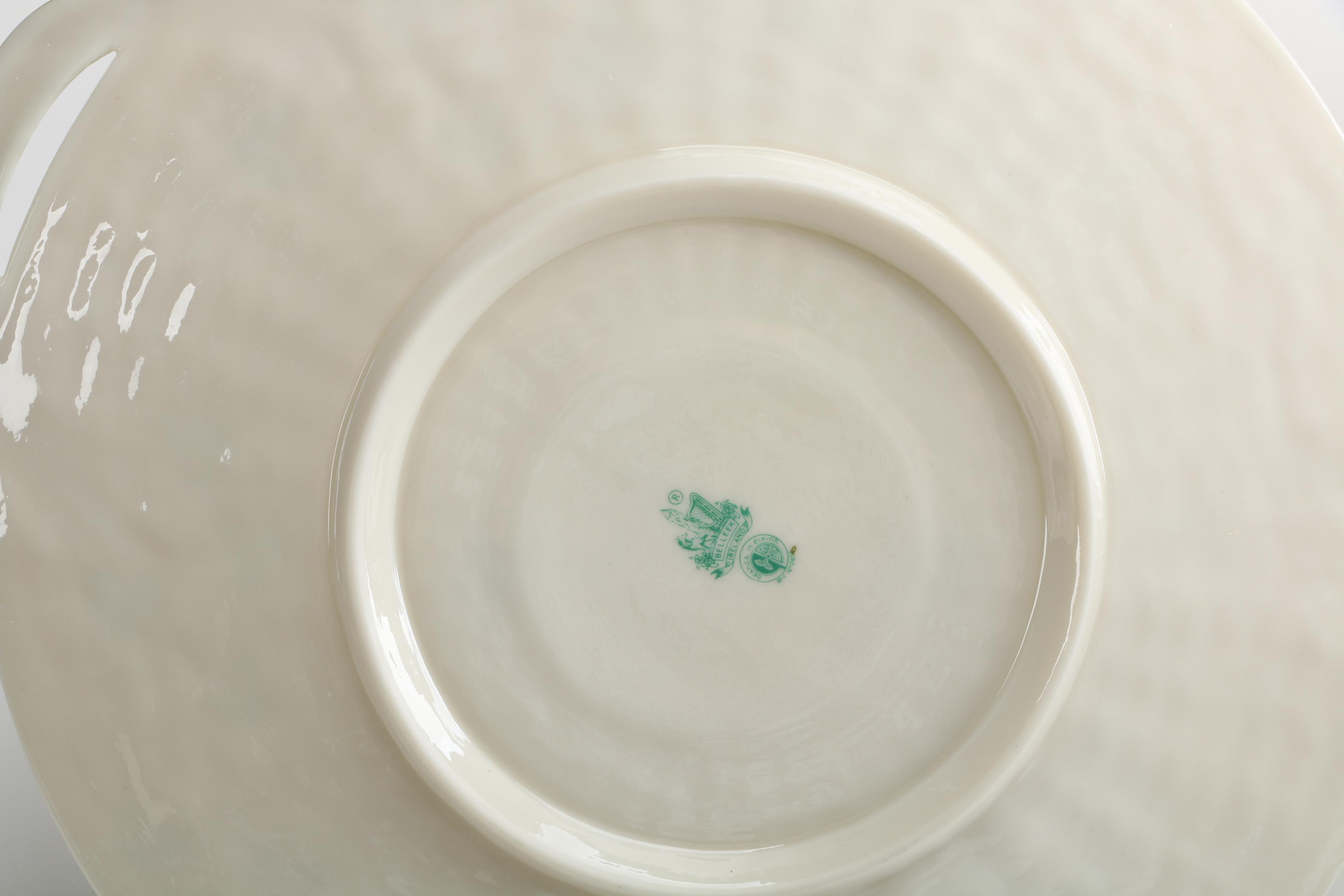 Vintage Belleek "Shamrock" Porcelain Tableware