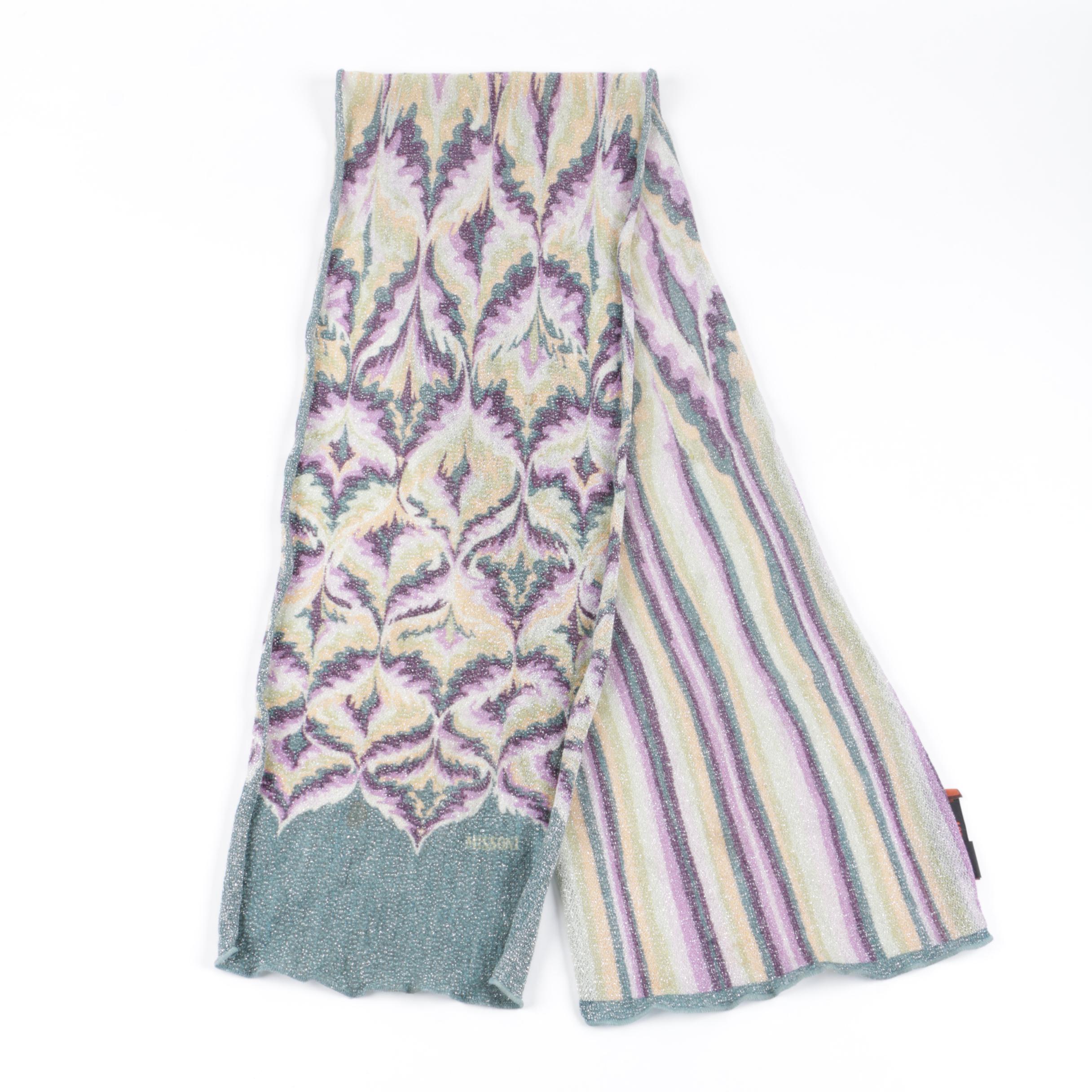 Women's Missoni Foulard Wool Blend Scarf, Made in Italy