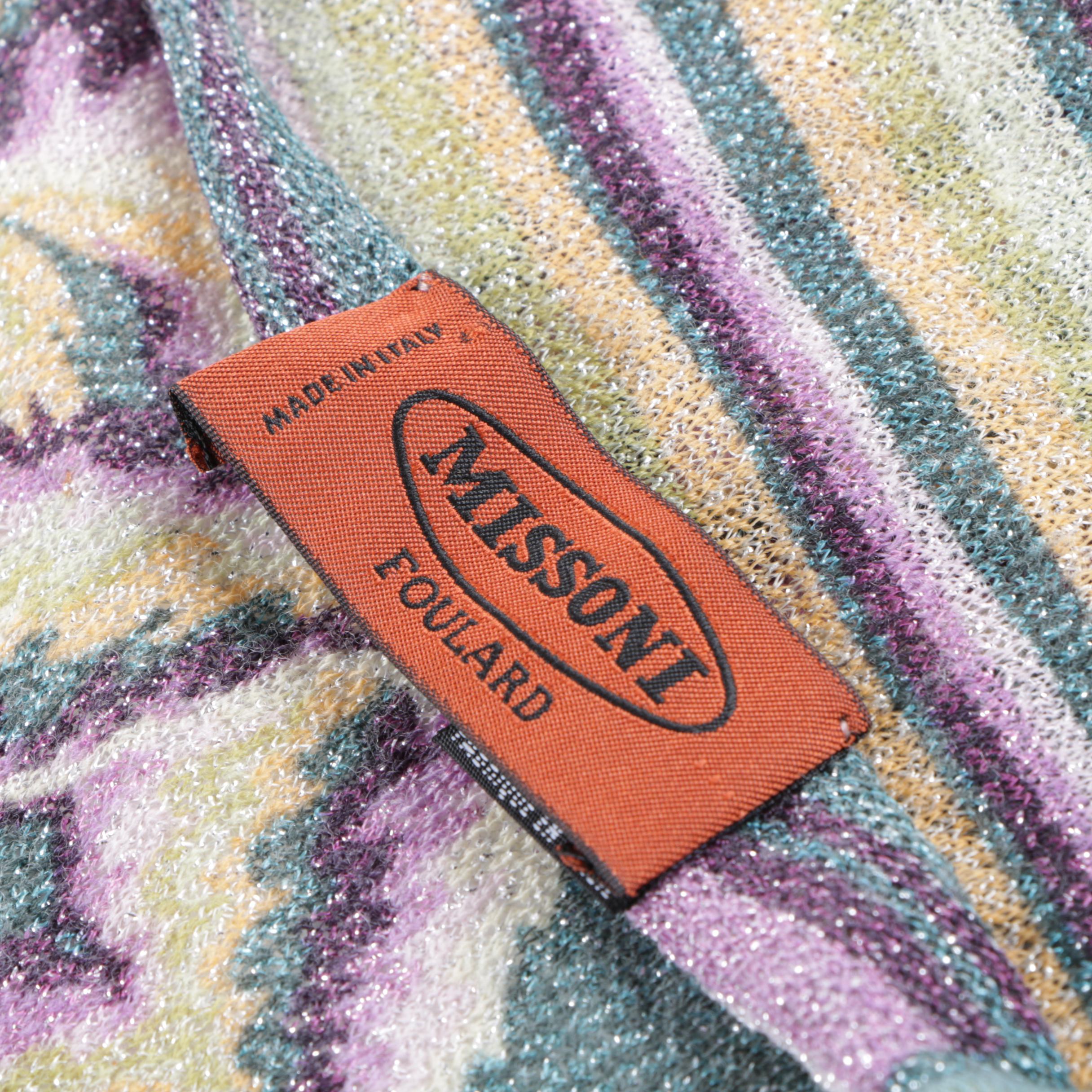 Women's Missoni Foulard Wool Blend Scarf, Made in Italy