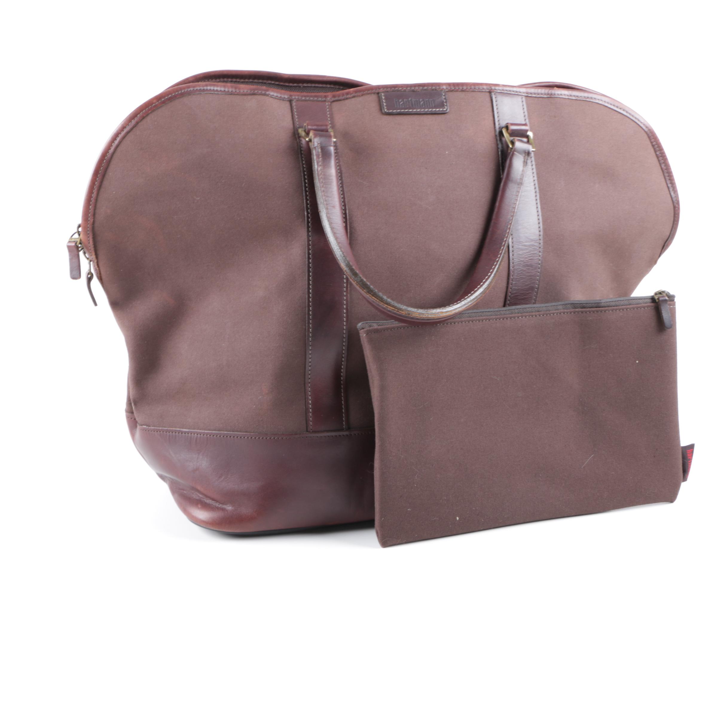 Vintage Hartmann Canvas and Leather Weekender Bag