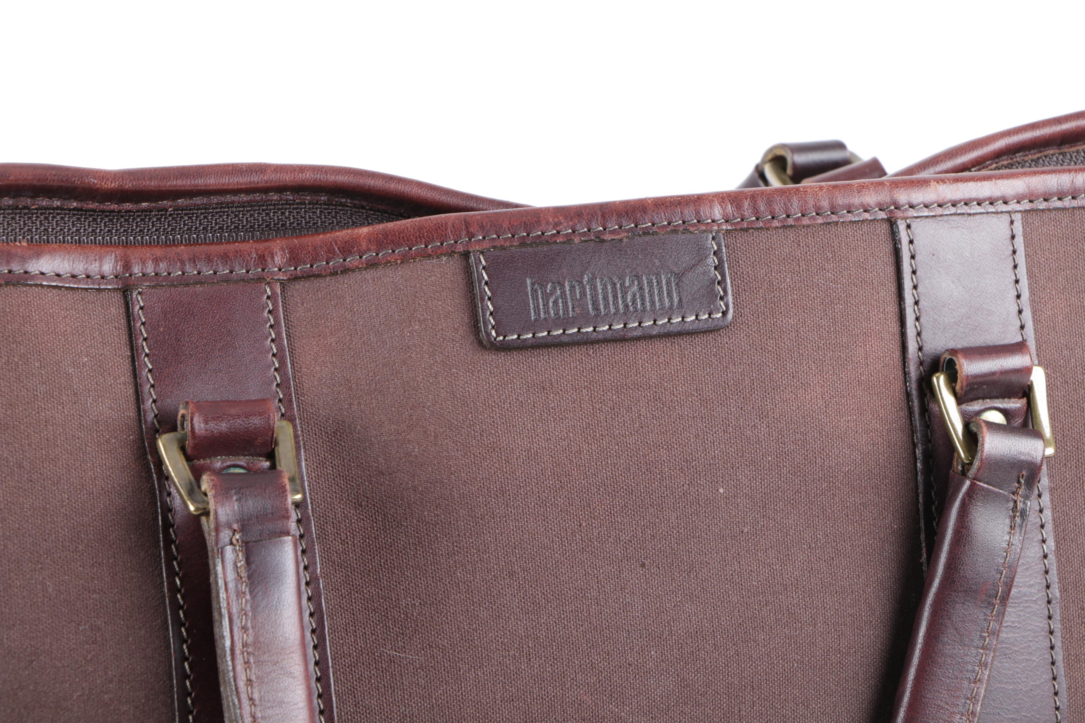 Vintage Hartmann Canvas and Leather Weekender Bag