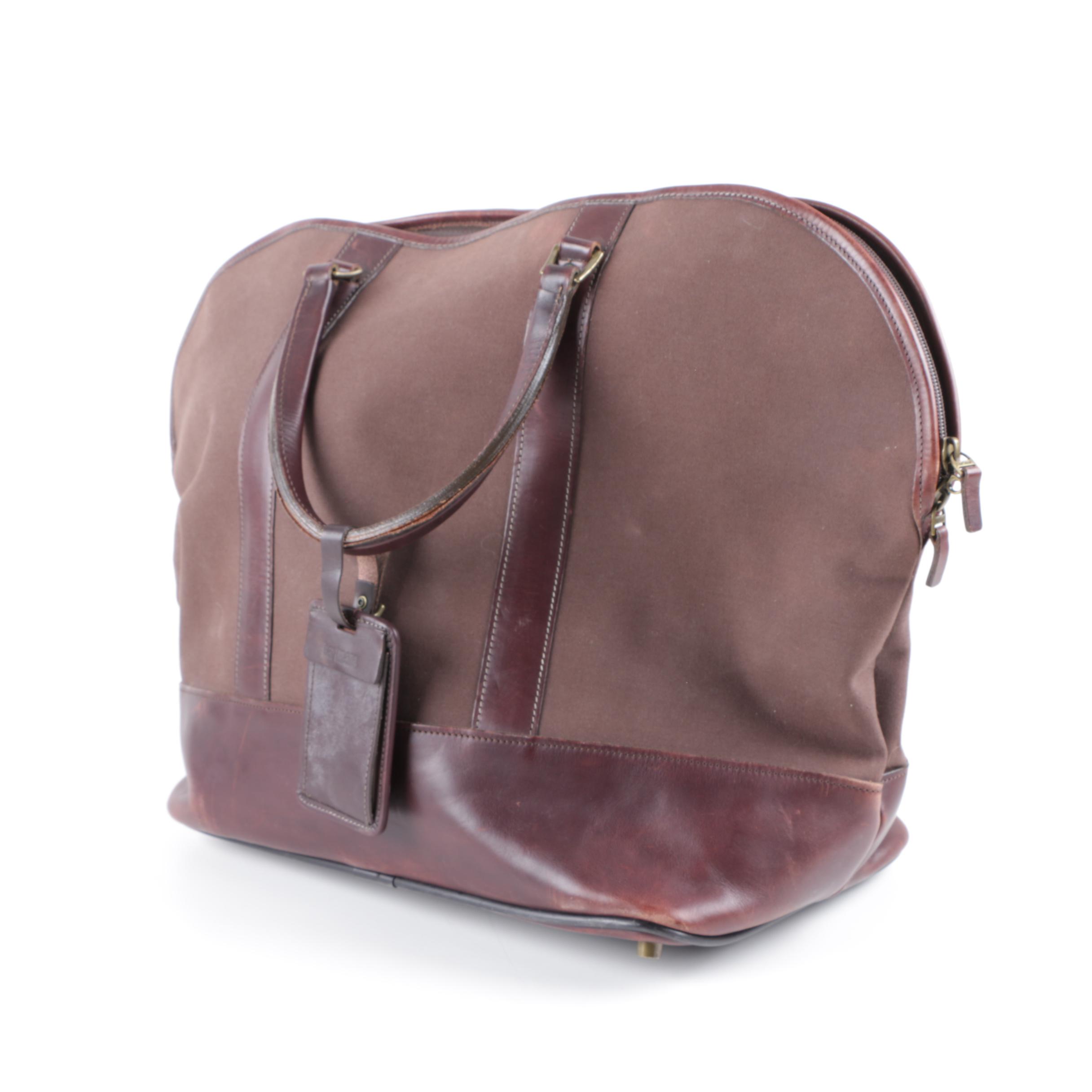 Vintage Hartmann Canvas and Leather Weekender Bag