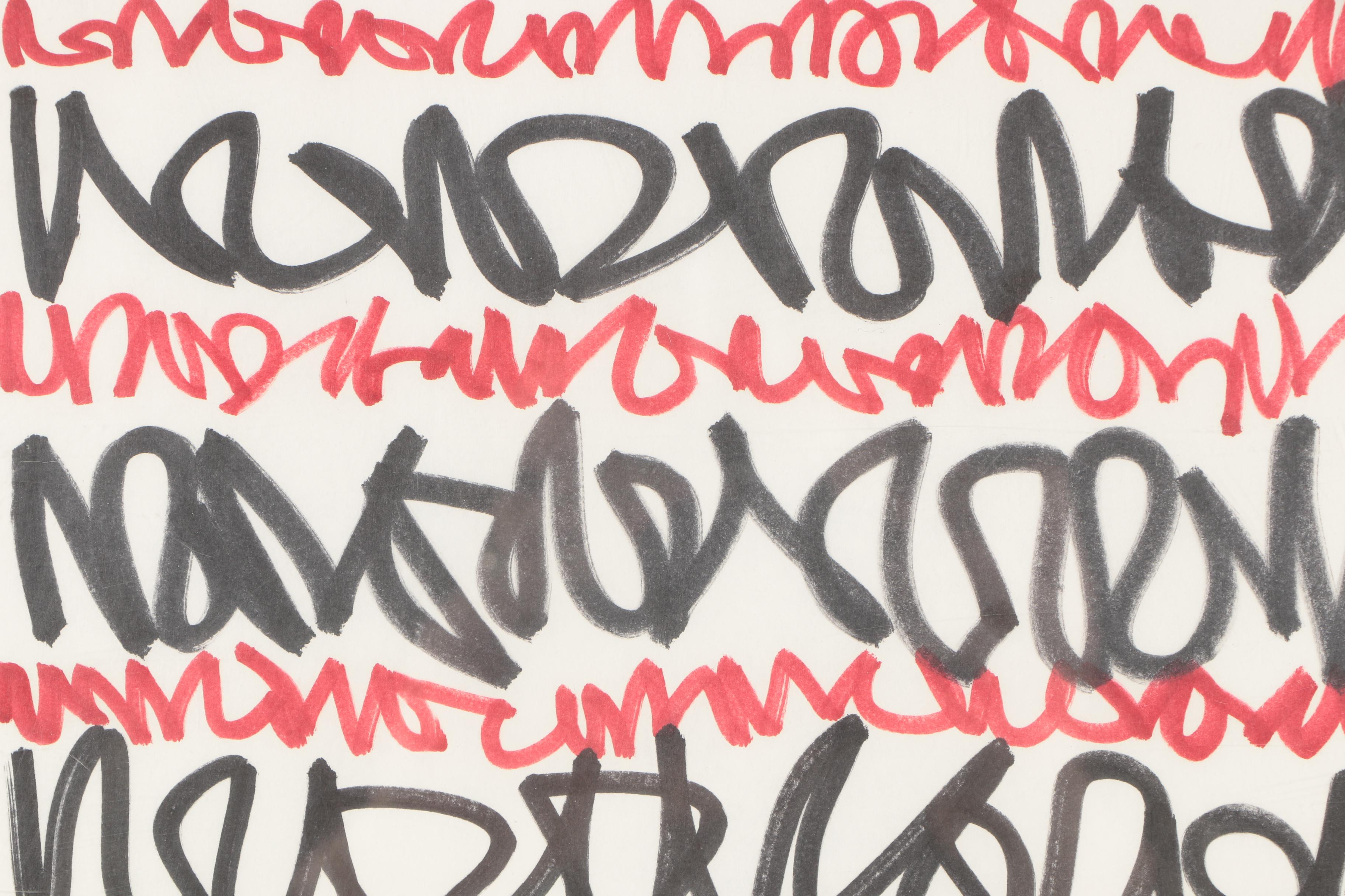 Marker Drawing of Abstract Composition