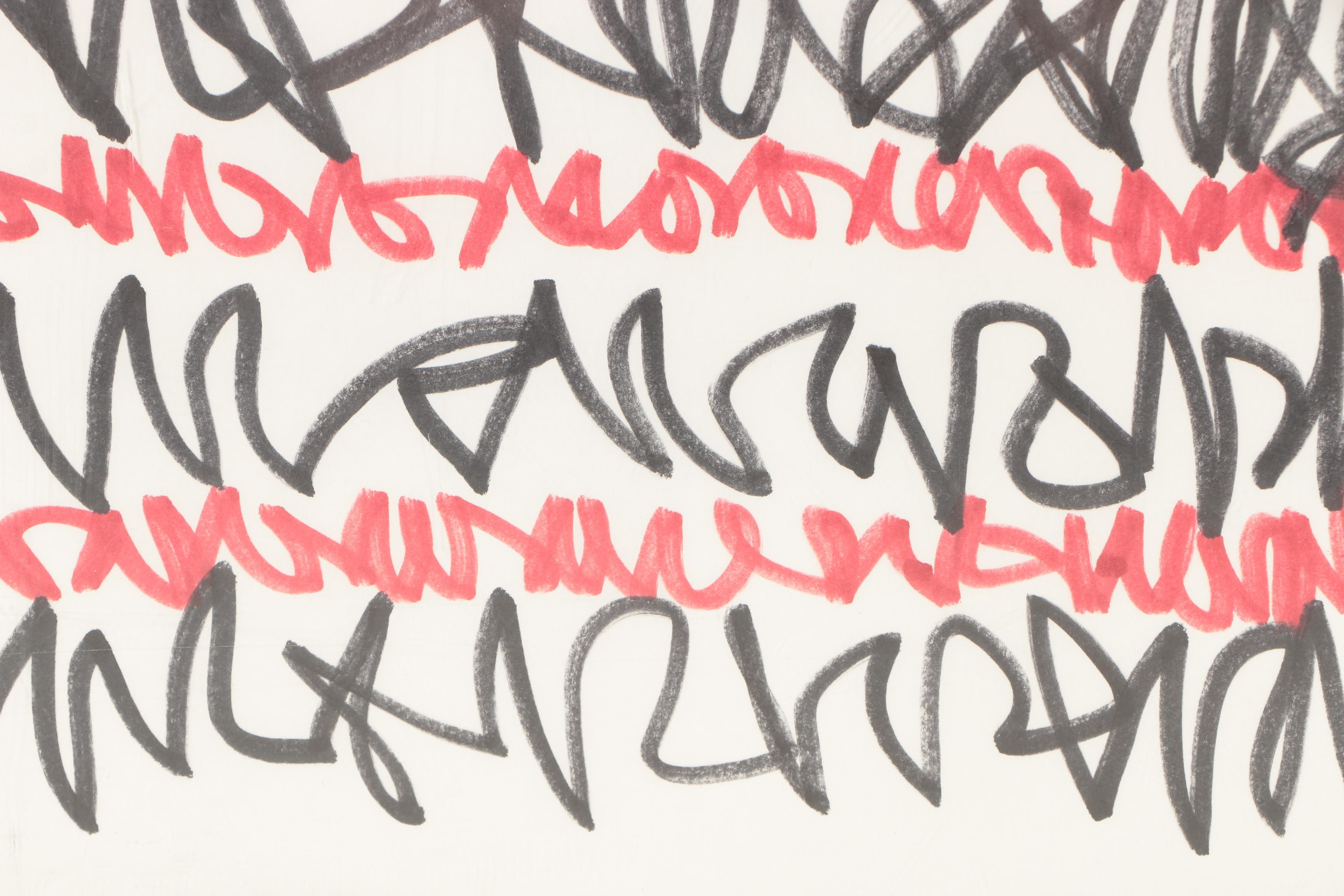 Marker Drawing of Abstract Composition