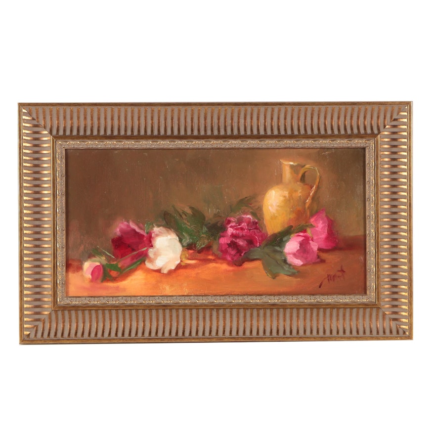 Oil Painting on Canvas of a Still Life