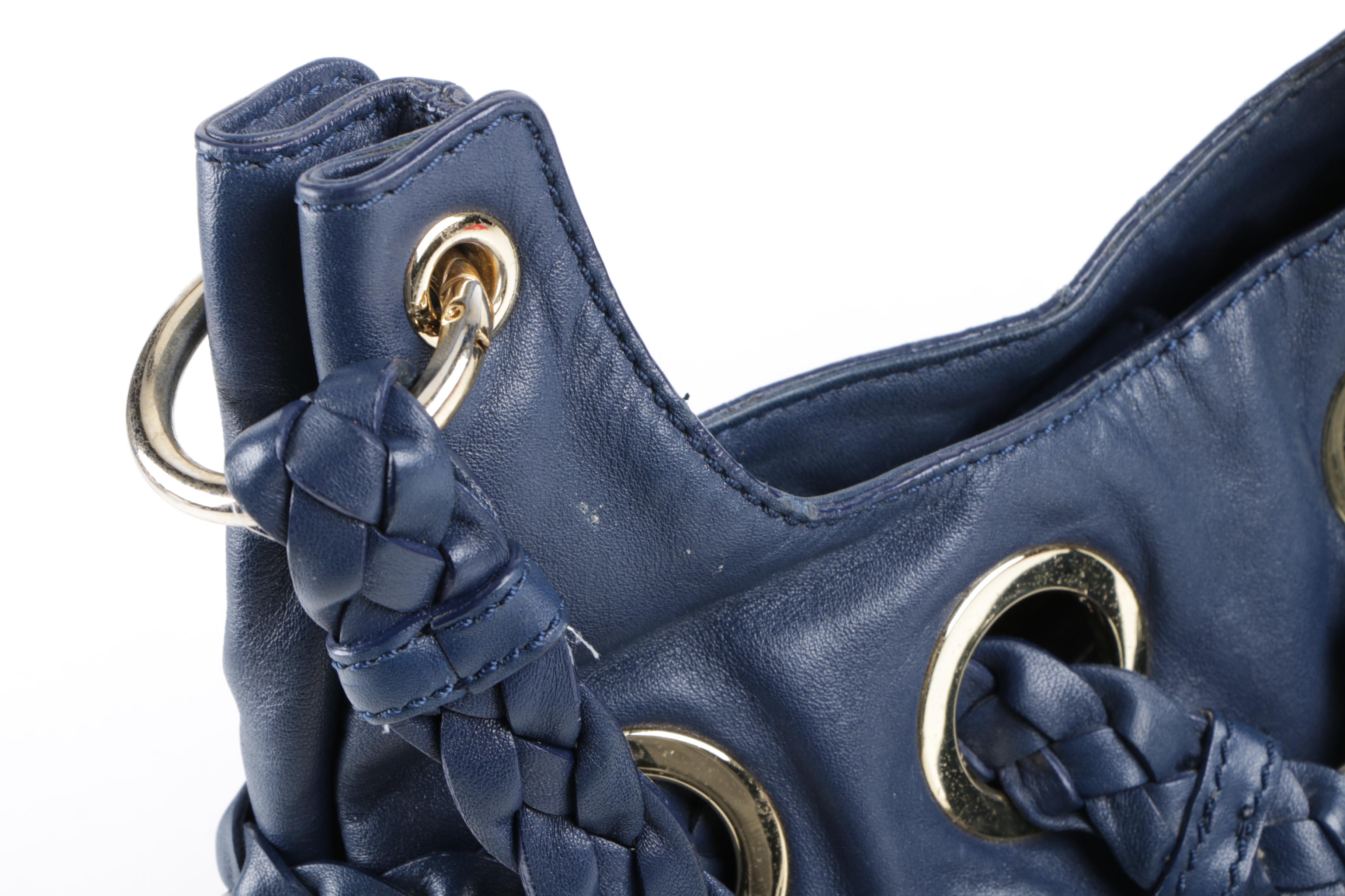 Michael Michael Kors Blue Leather Hobo Handbag