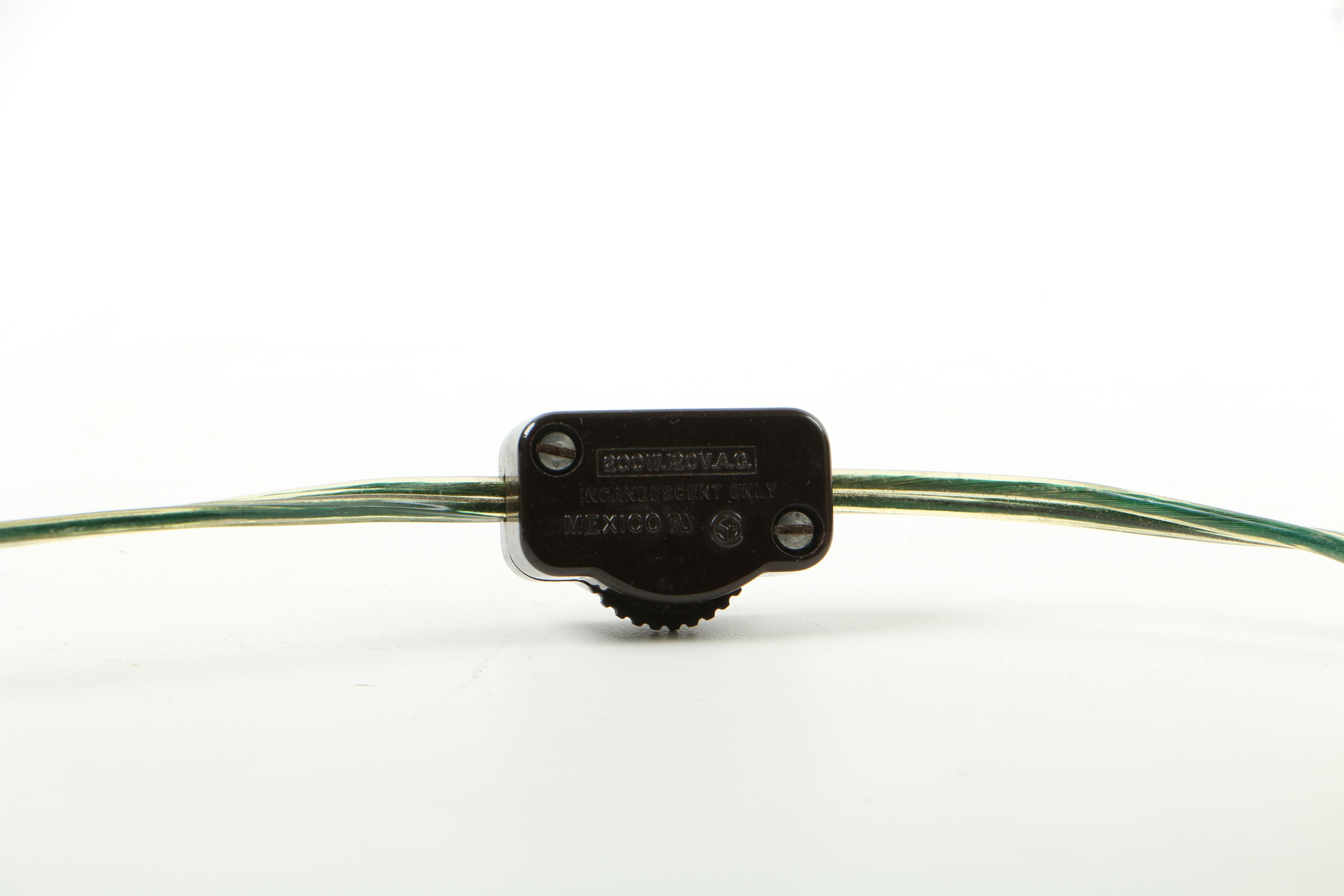 Ethan Allen Yellow Ceramic Table Lamp and Glass Accent Lamp