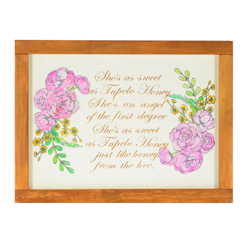 Hand-painted Sign by Barn Loft Decor "Tupelo Honey"