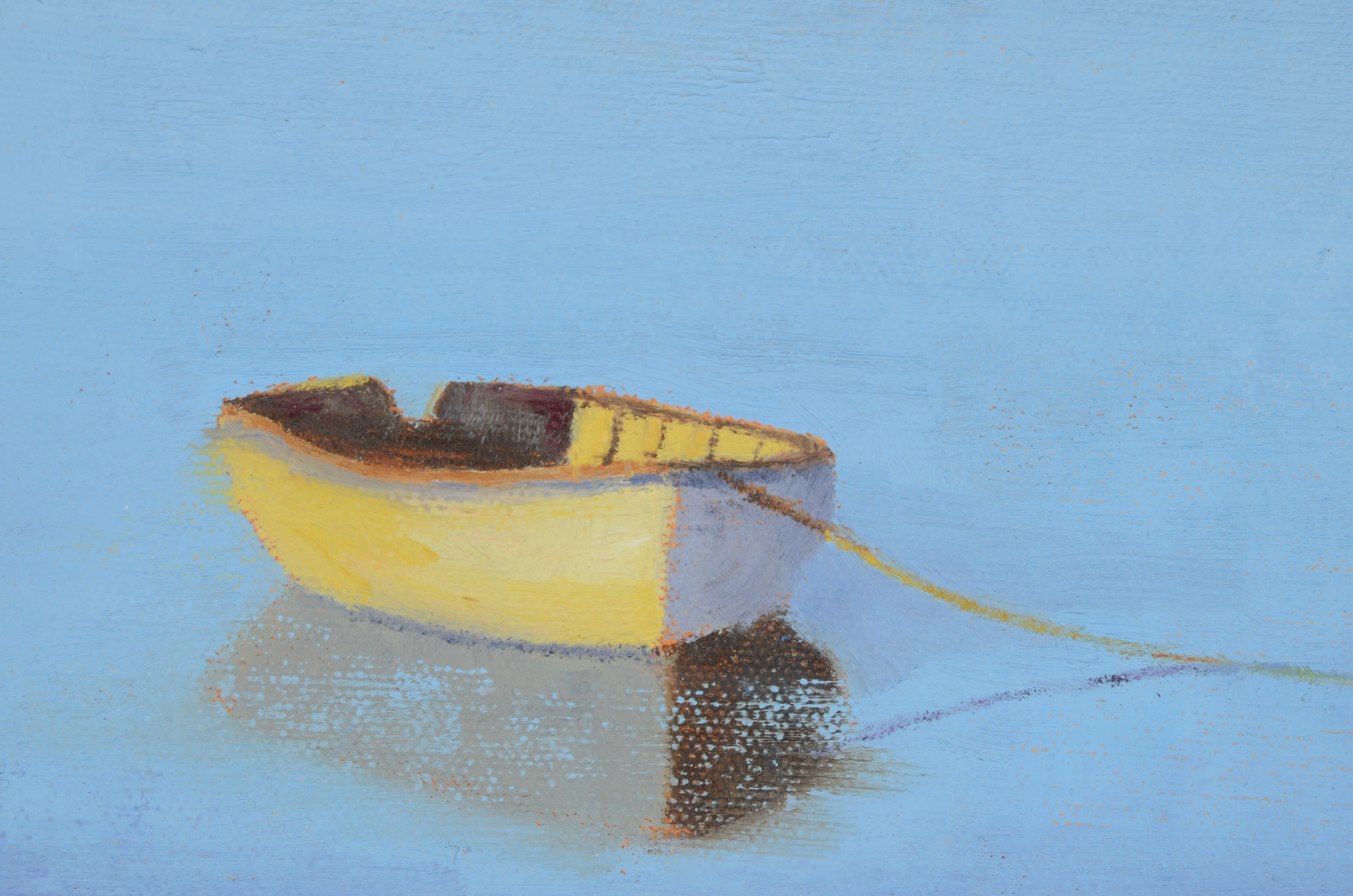 Rick Koehler Original Oil Painting on Canvasboard "Little Rowboat"