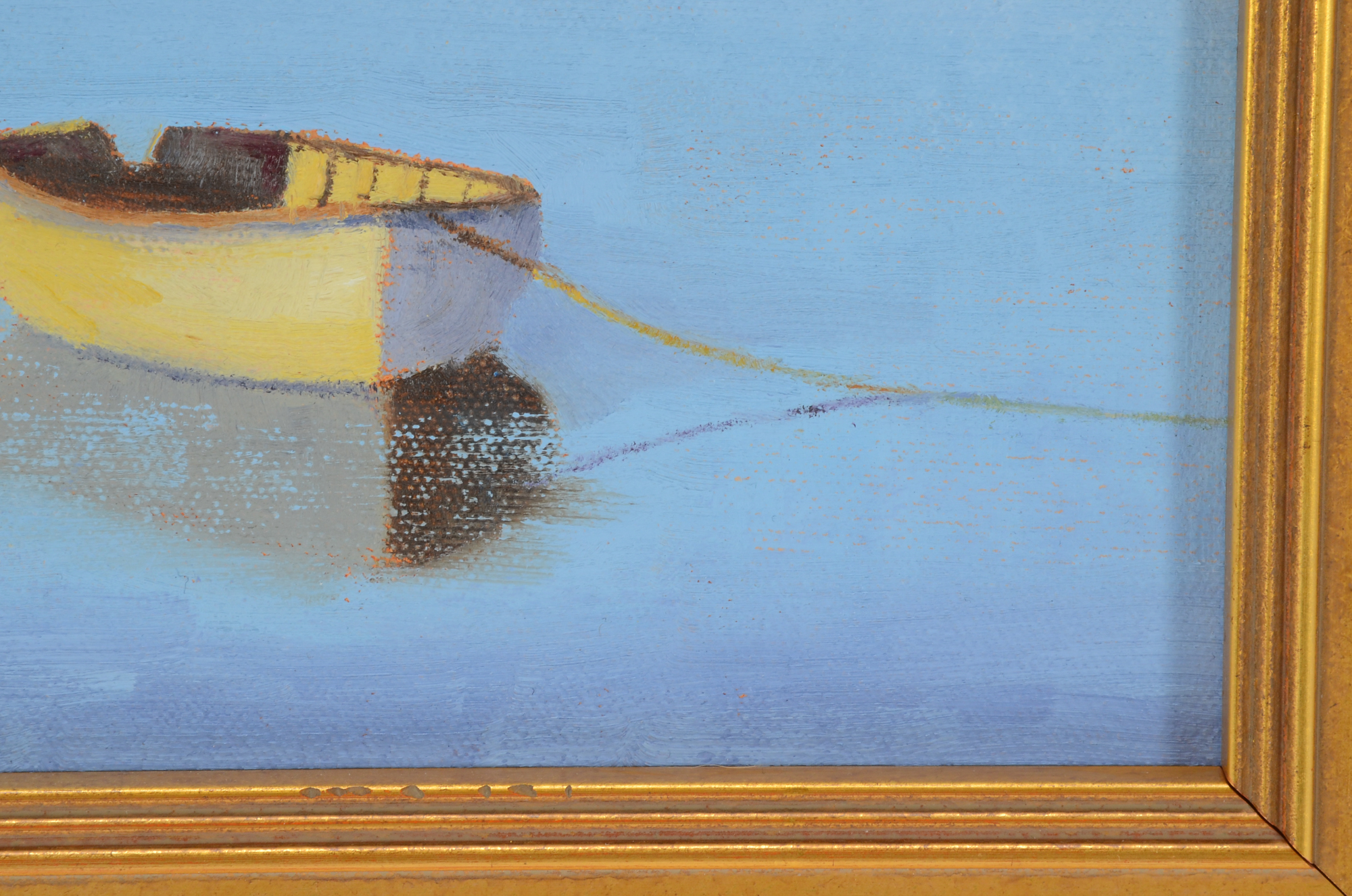 Rick Koehler Original Oil Painting on Canvasboard "Little Rowboat"