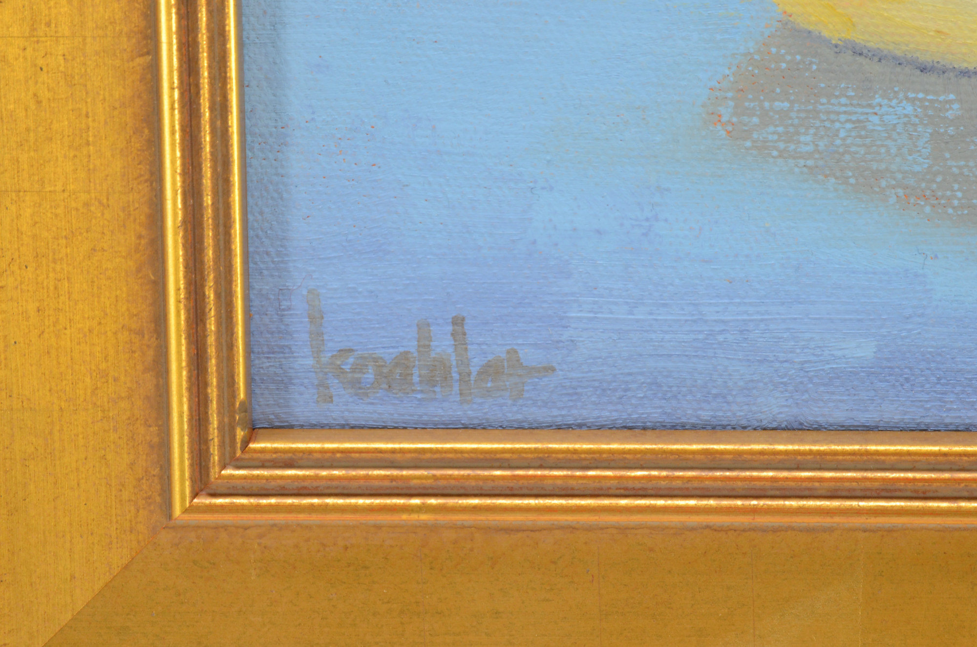 Rick Koehler Original Oil Painting on Canvasboard "Little Rowboat"