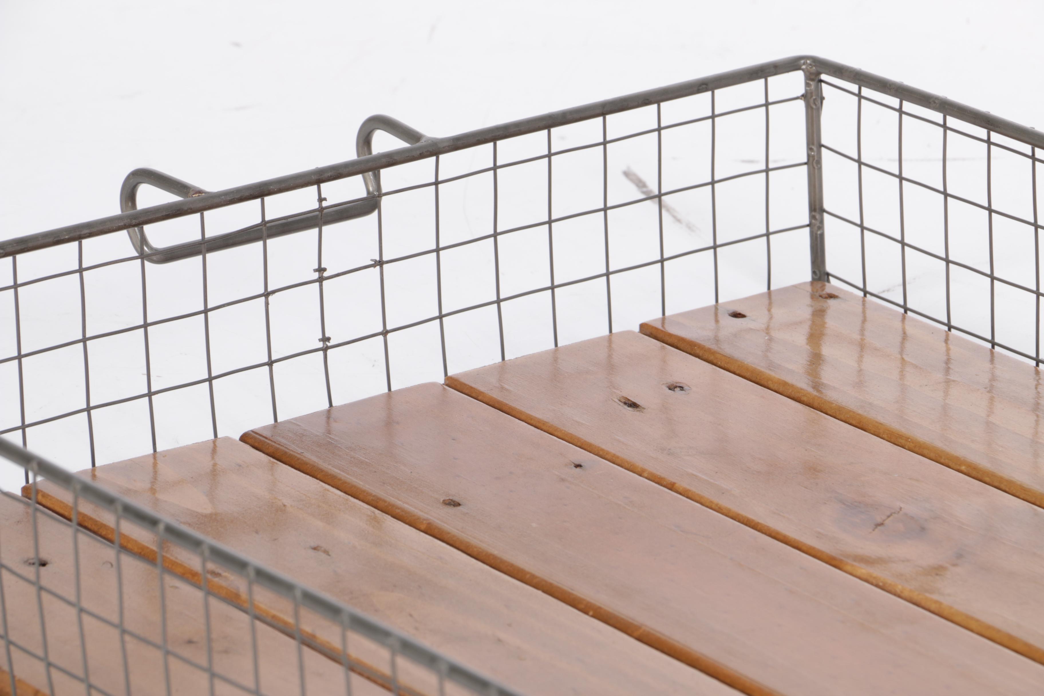 Vintage Metal Bar Cart