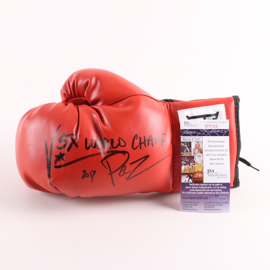 Vinny Paz Autographed Boxing Glove - JSA COA