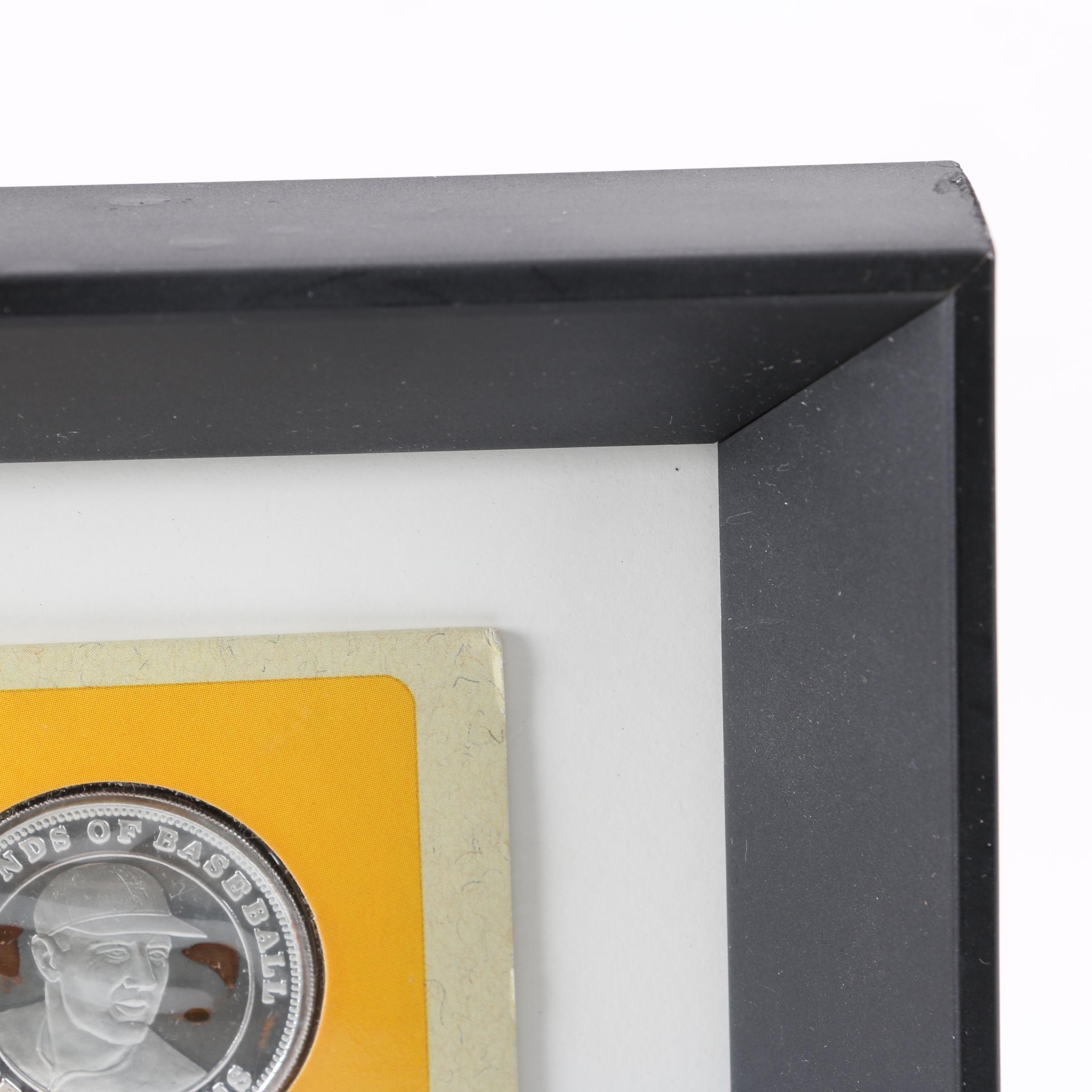 Ted Williams Autographed 500 Club Silver Coin Display