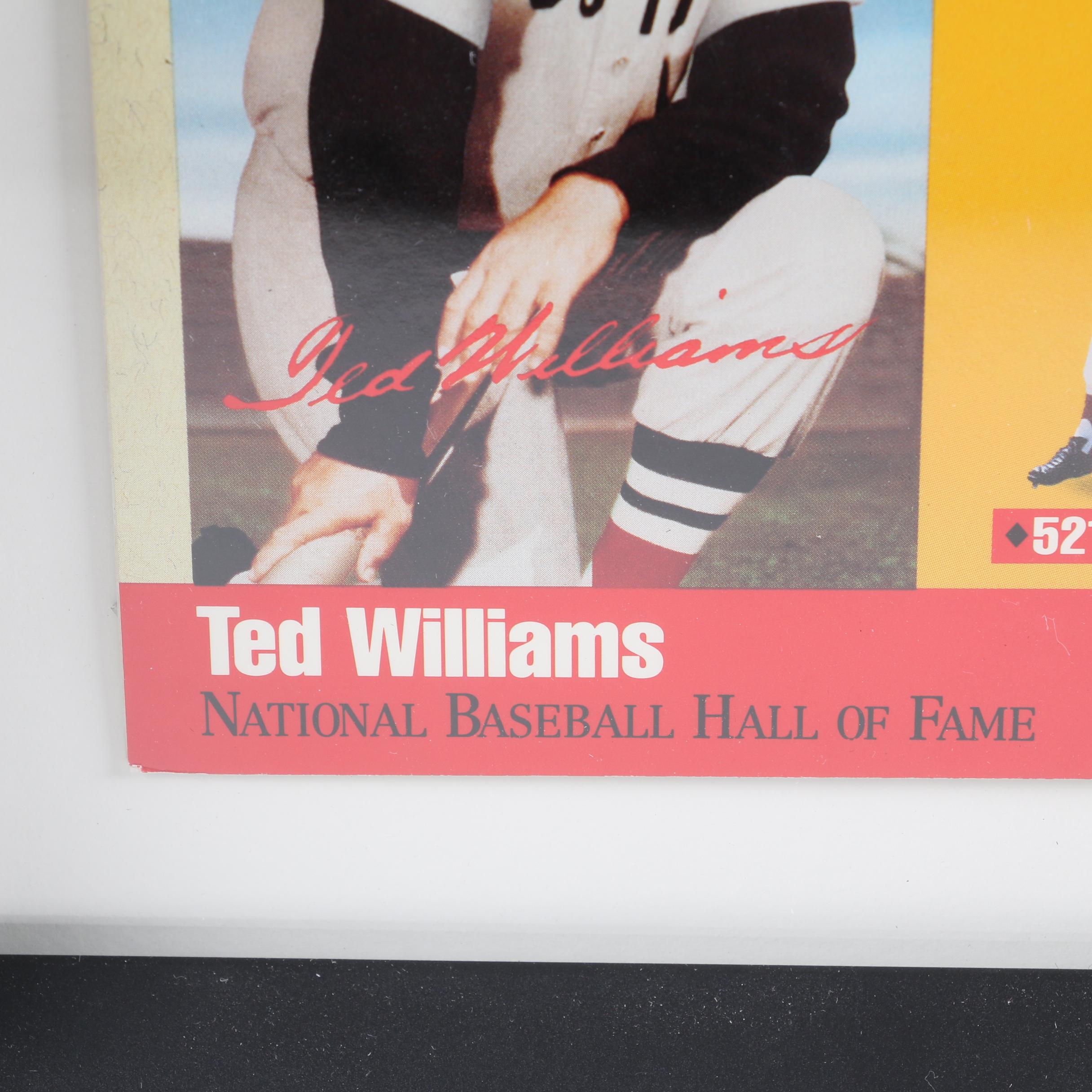 Ted Williams Autographed 500 Club Silver Coin Display