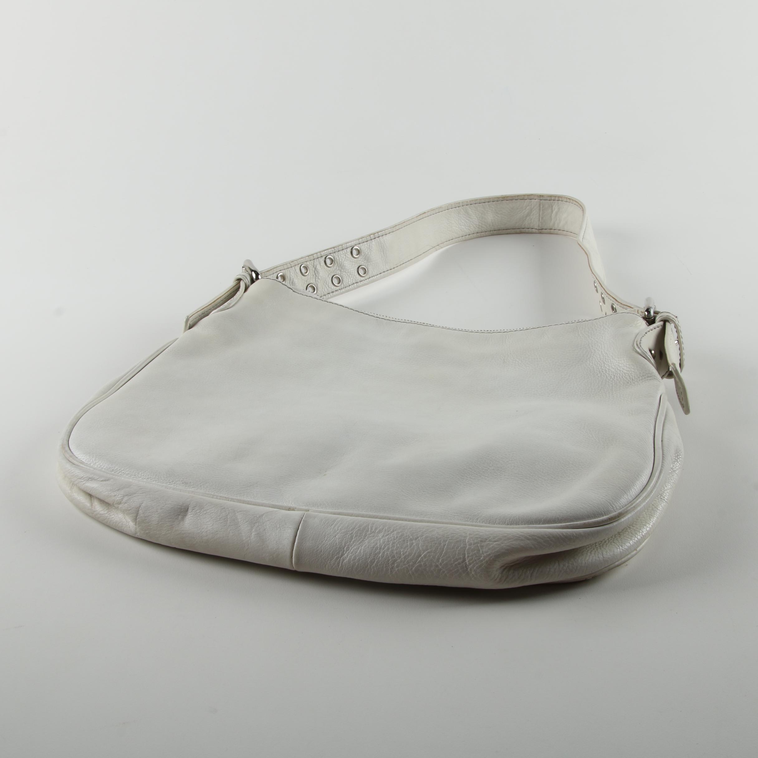 Marc Jacobs Off-White Leather Hobo Bag