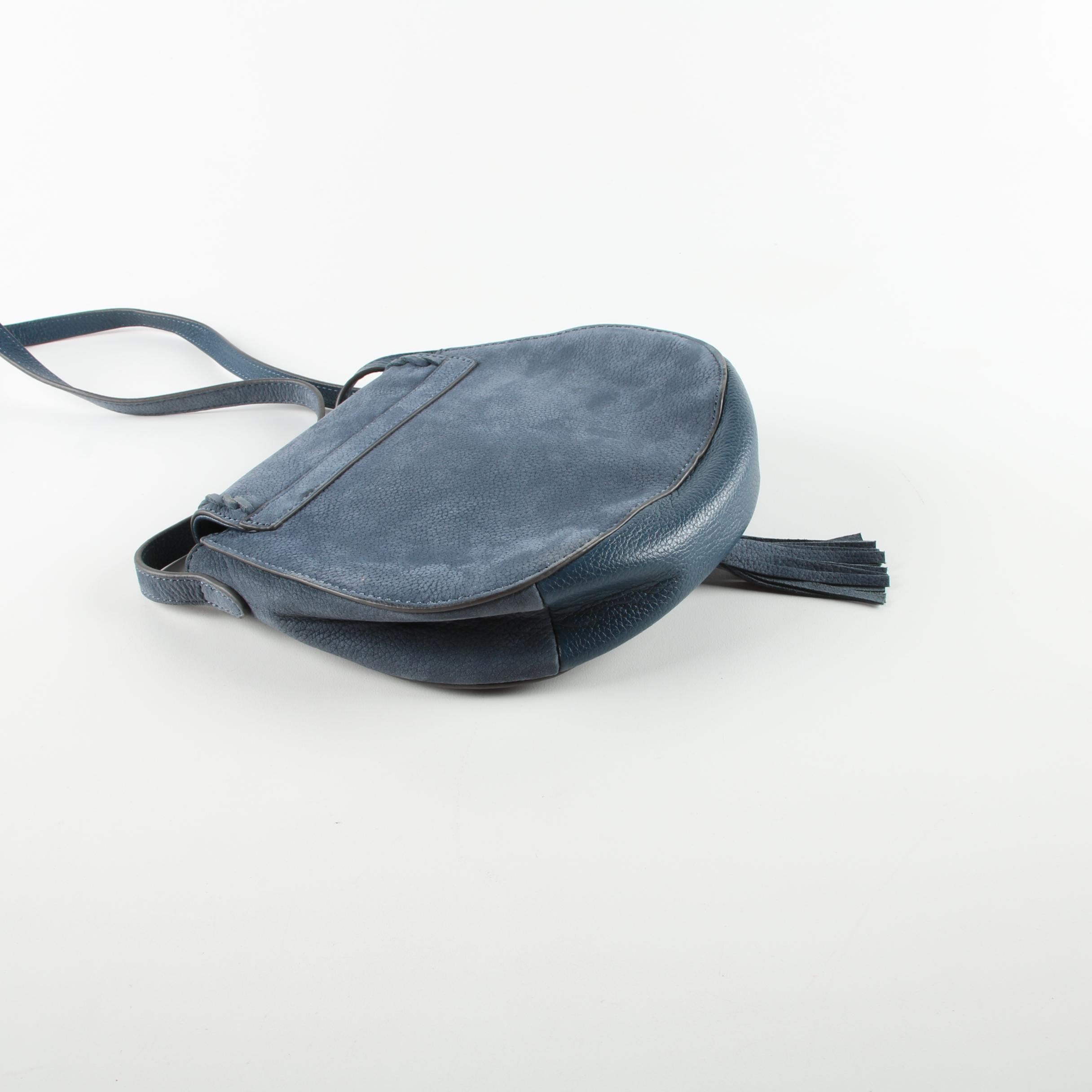 Nanette Lepore Blue Leather Crossbody Bag
