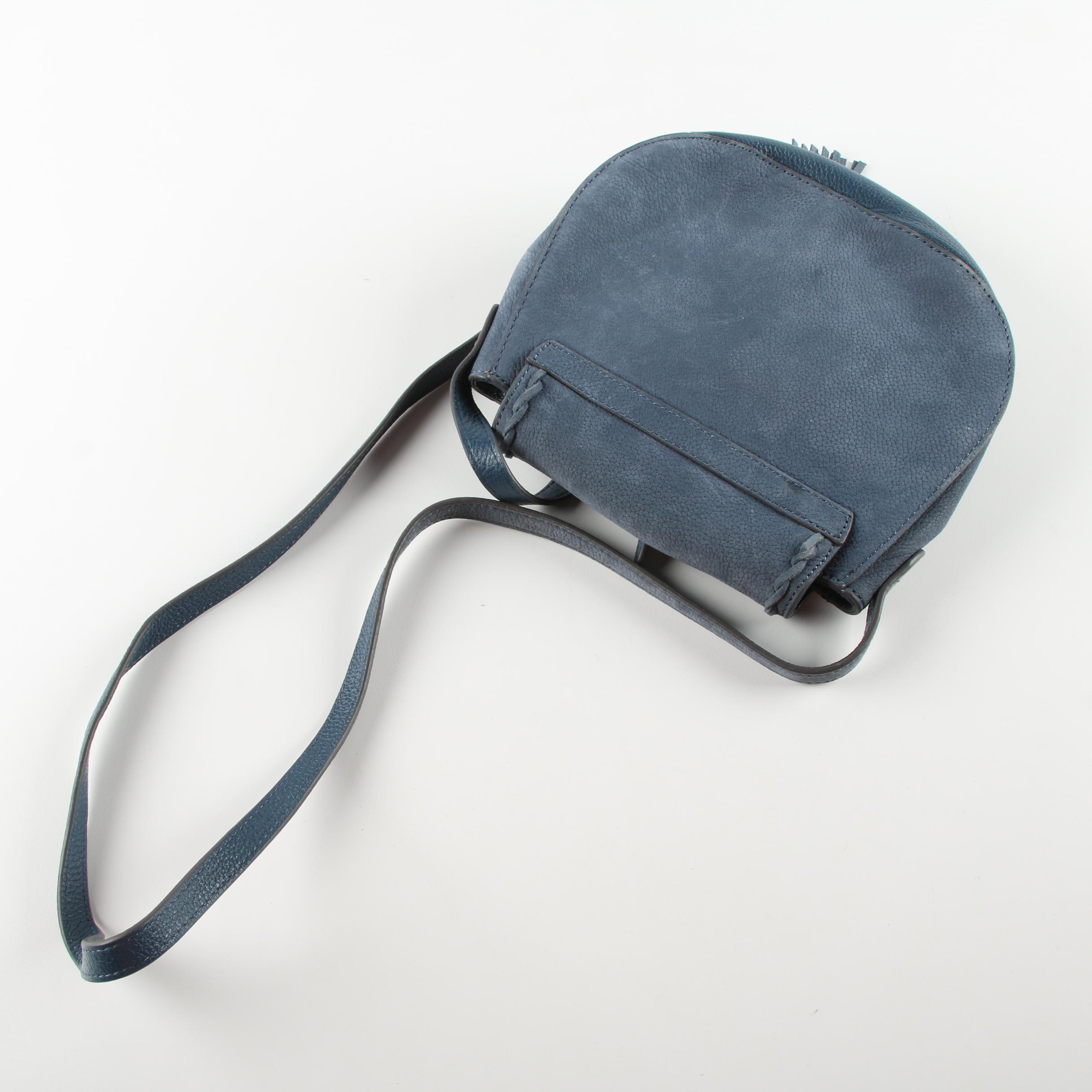 Nanette Lepore Blue Leather Crossbody Bag