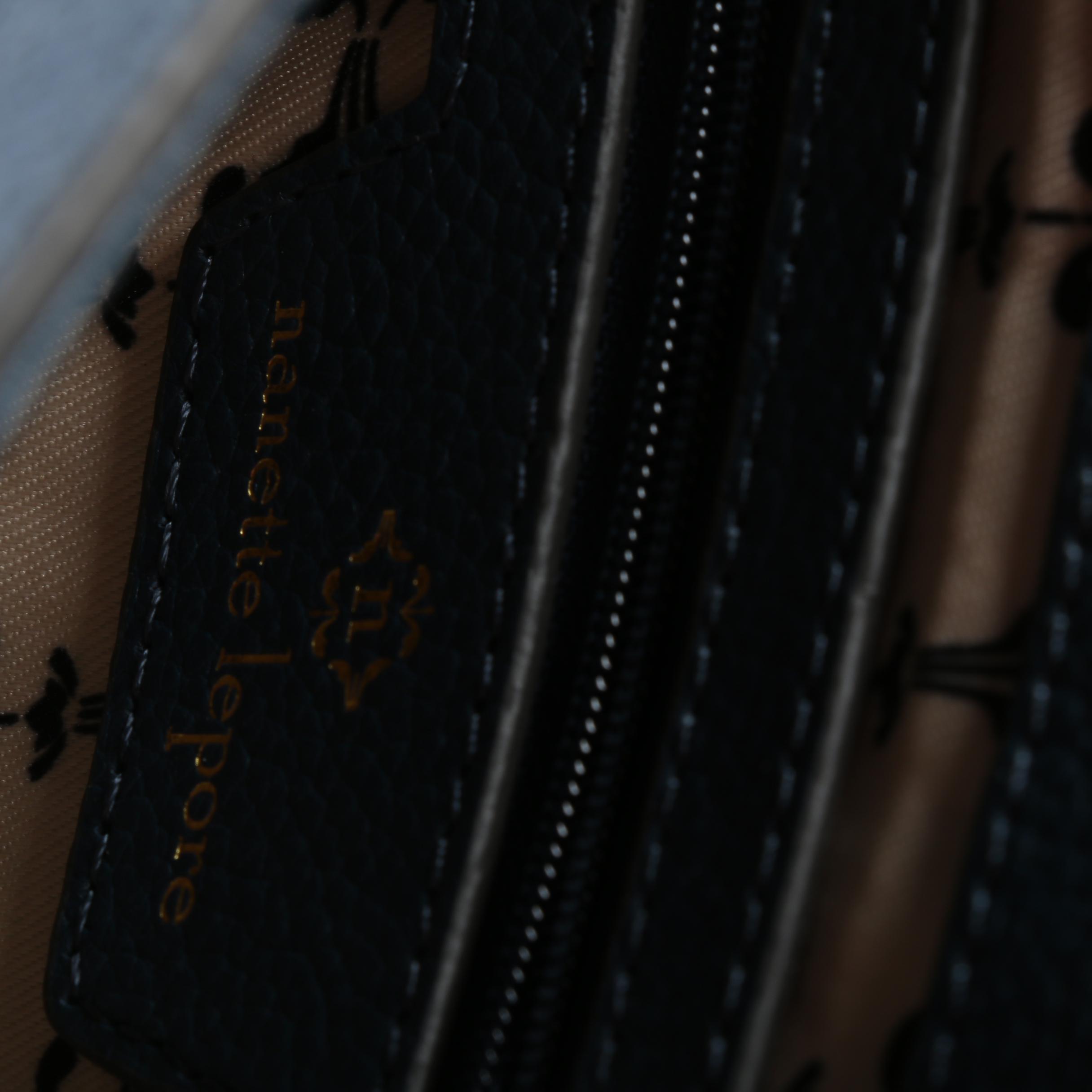 Nanette Lepore Blue Leather Crossbody Bag