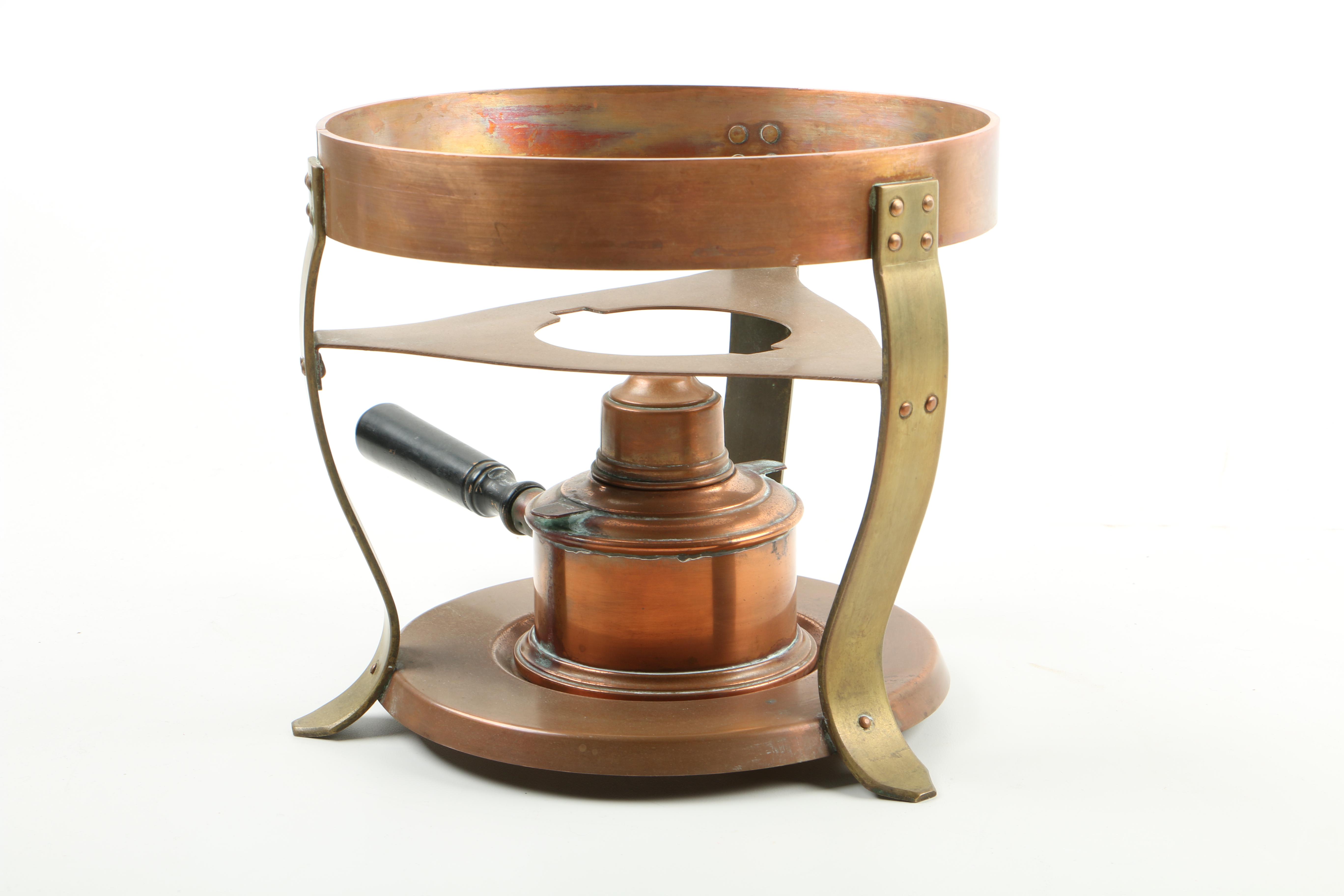 C.R. Ruegger Copper And Brass Chafing Dish