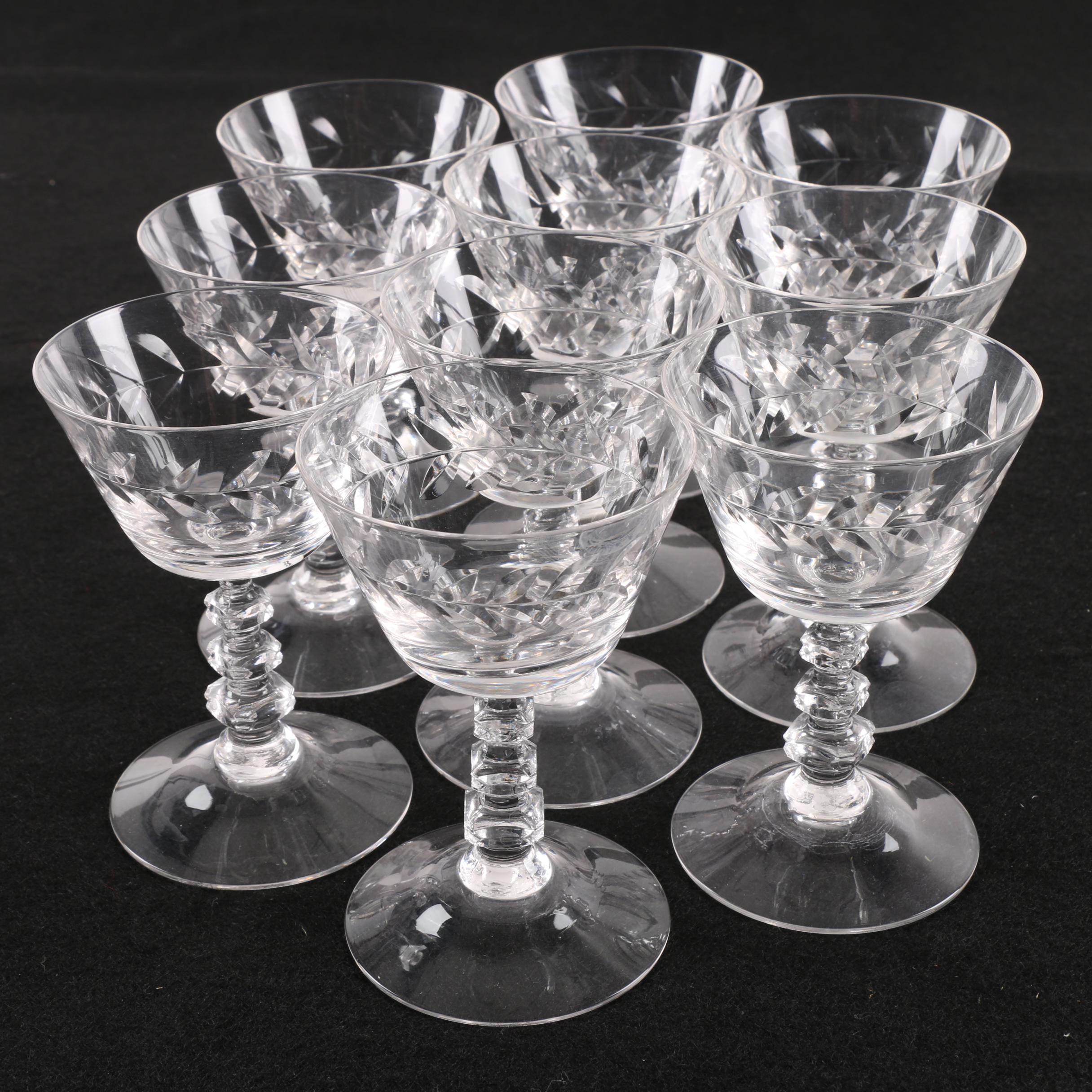 Vintage Crystal Cocktail Glasses