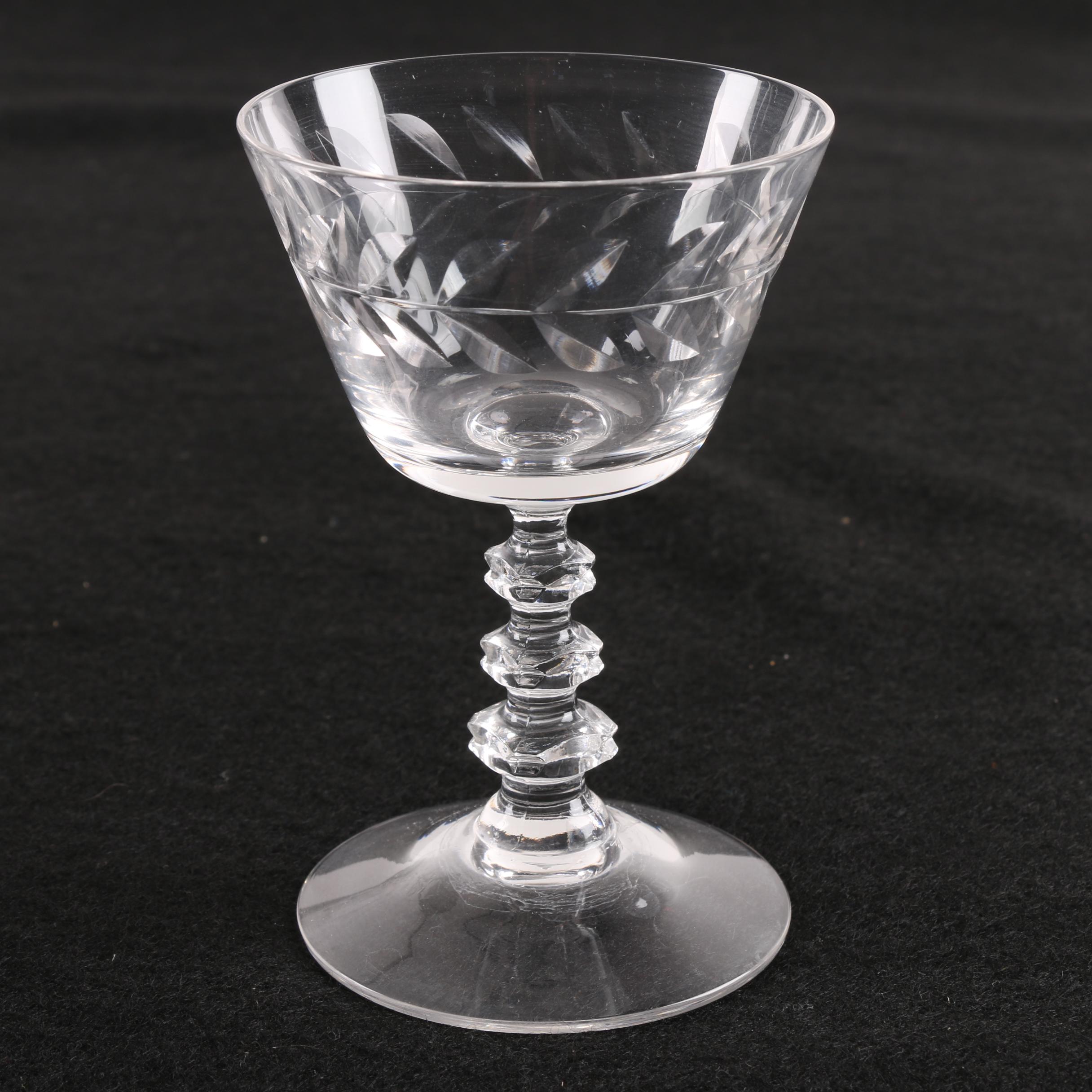 Vintage Crystal Cocktail Glasses