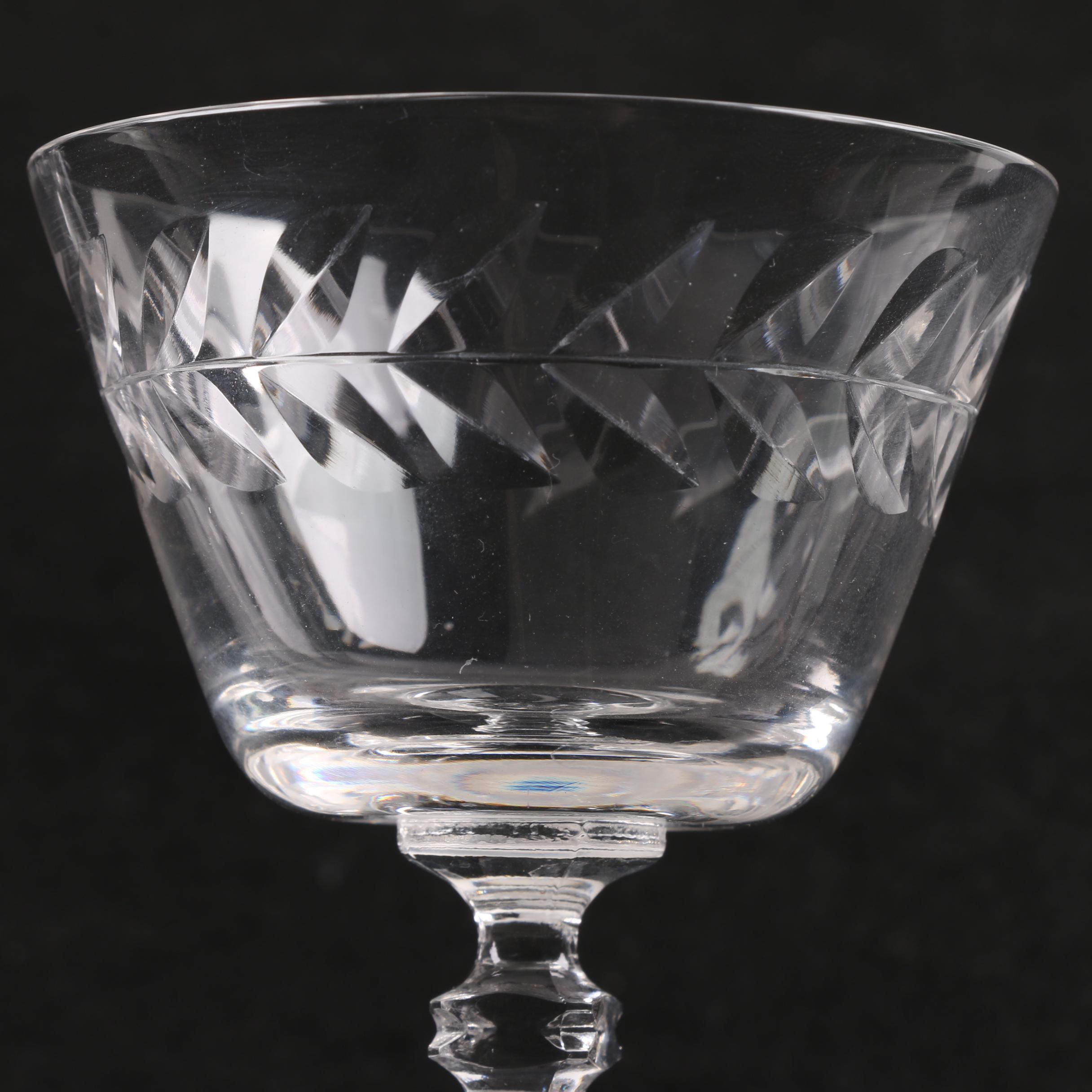 Vintage Crystal Cocktail Glasses