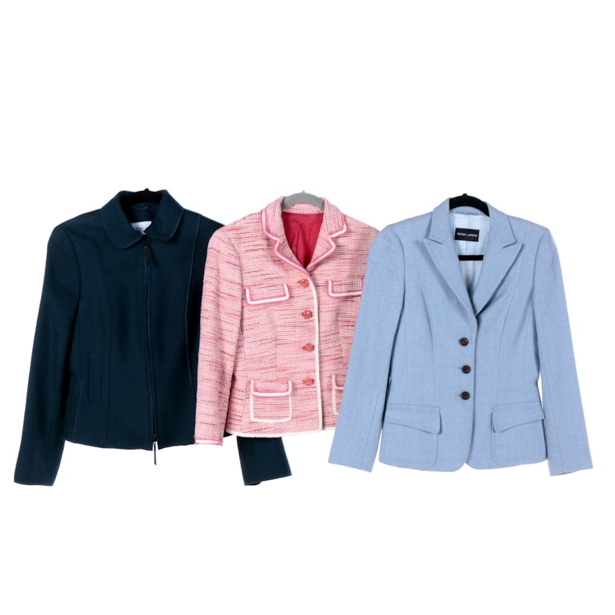 Rena Lang, Elie Tahari, and Akris Punto Blazer Jackets