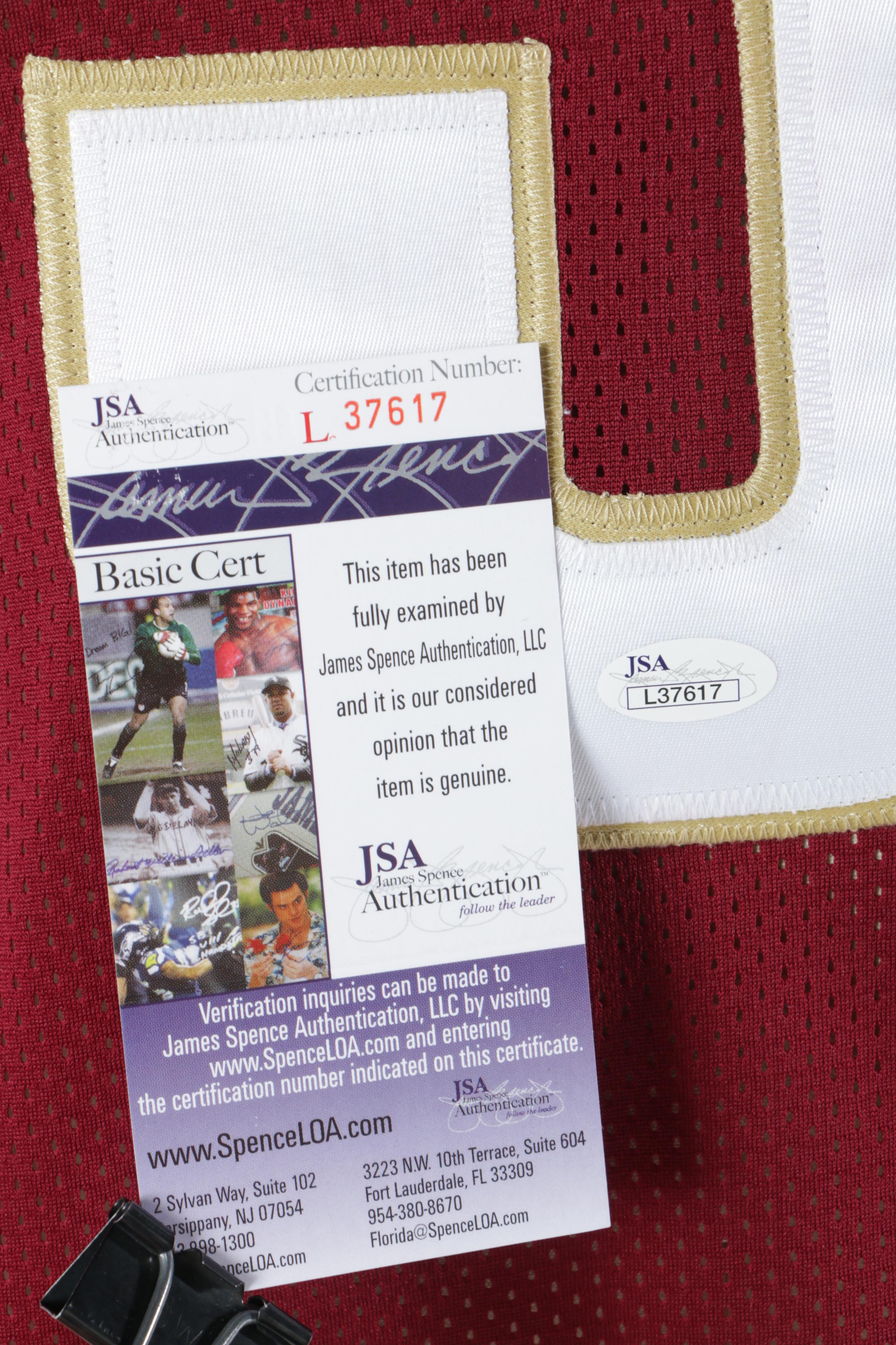 Jameis Winston Autographed Florida State Jersey - JSA COA