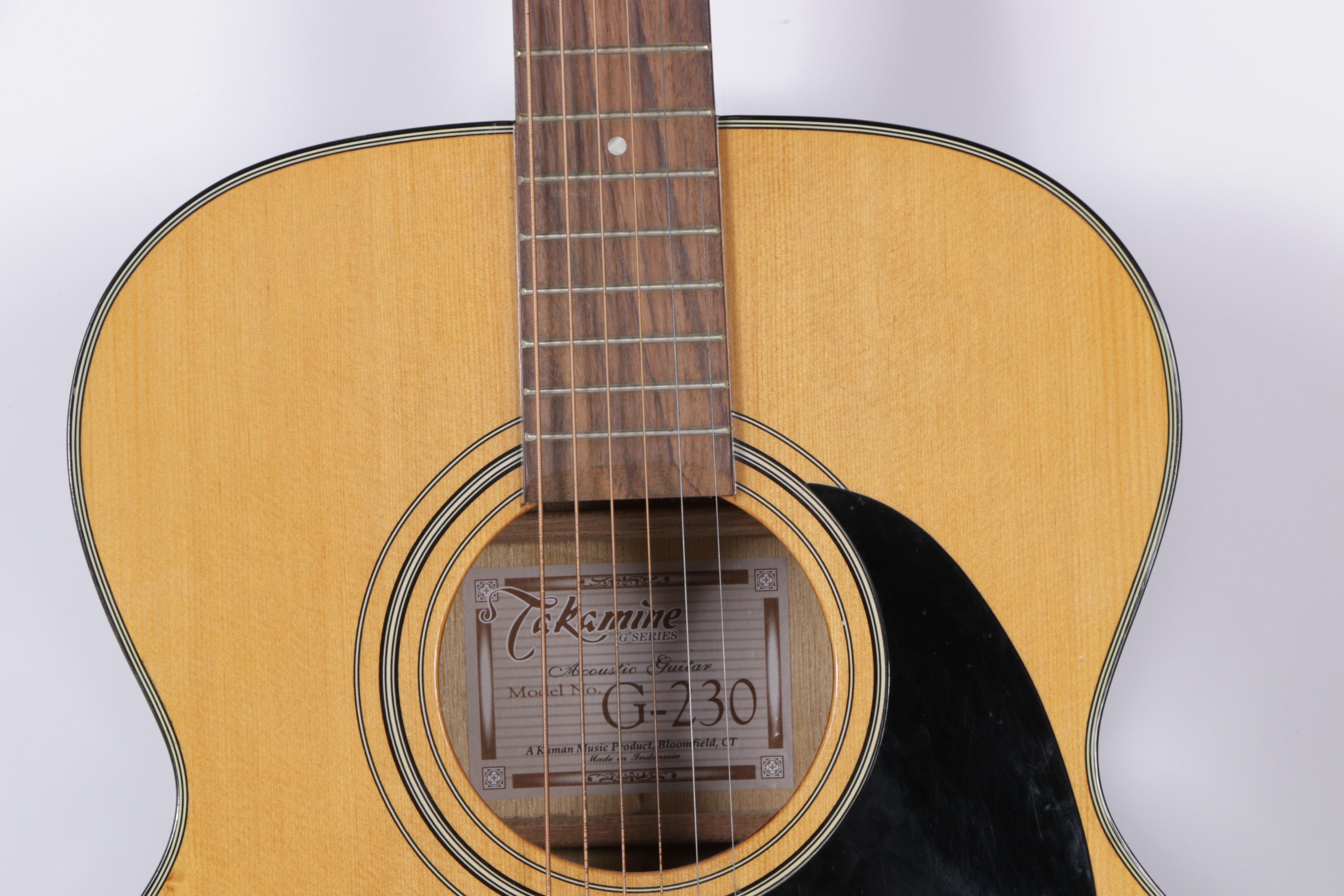 Takamine G230 Acoustic Classical Guitar with Stand